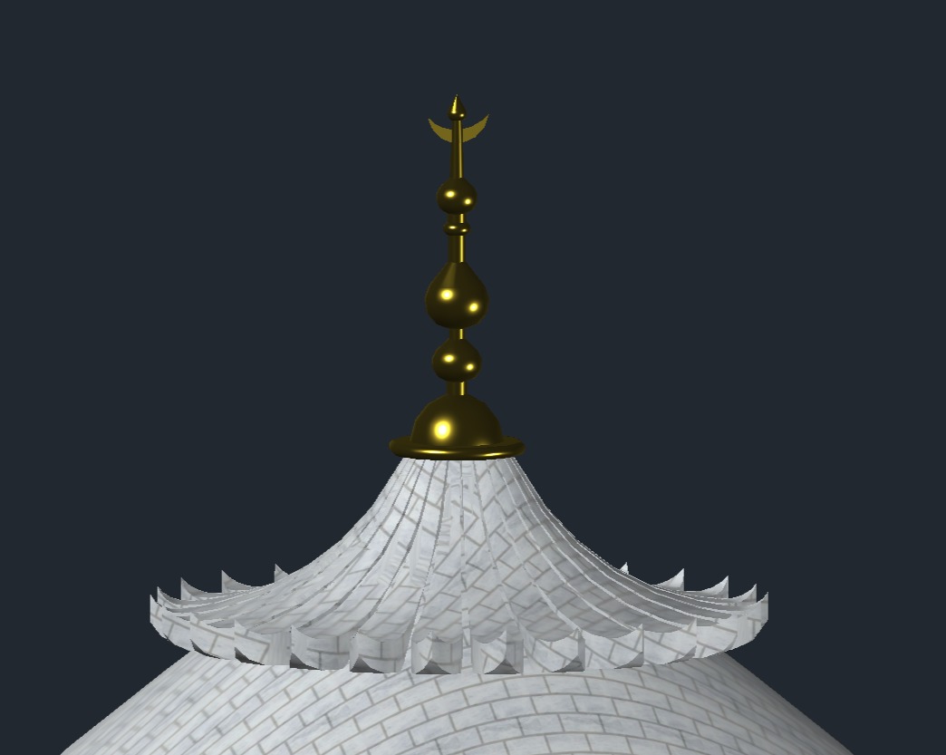 Taj Mahal CAD Model 3D print model_9