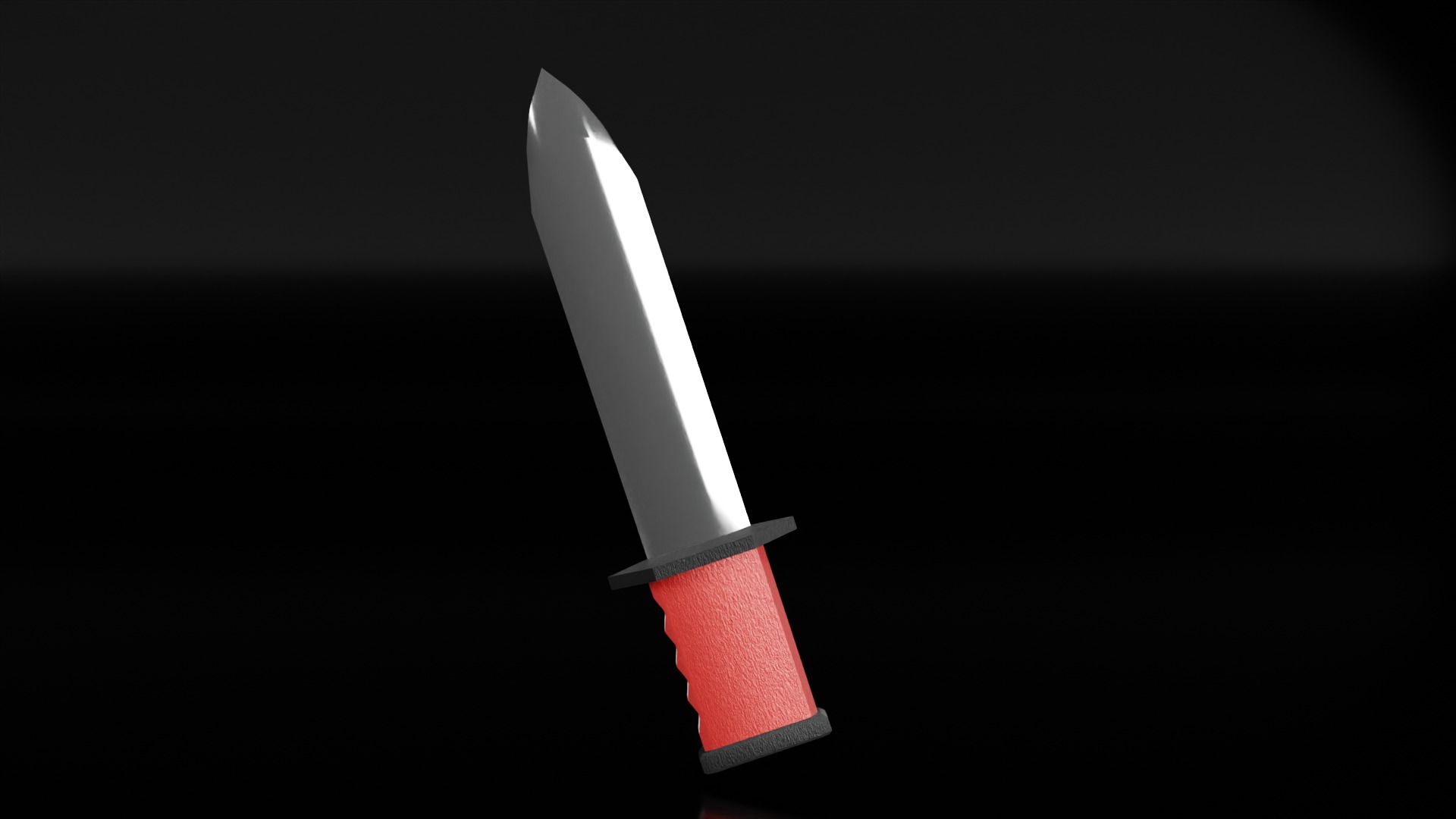 Zombie Knife Low-poly 3D model_2