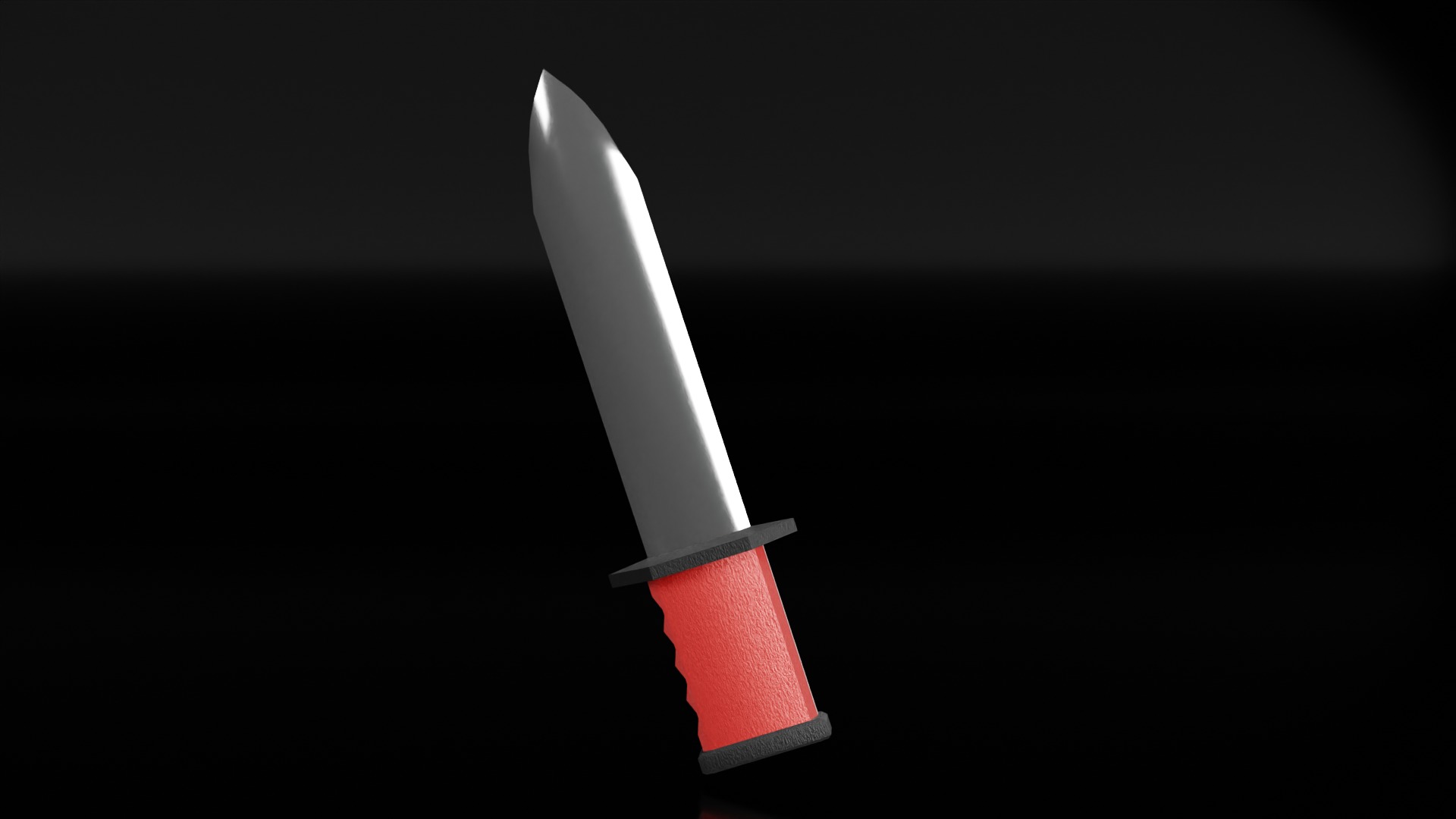 Zombie Knife Low-poly 3D model_6
