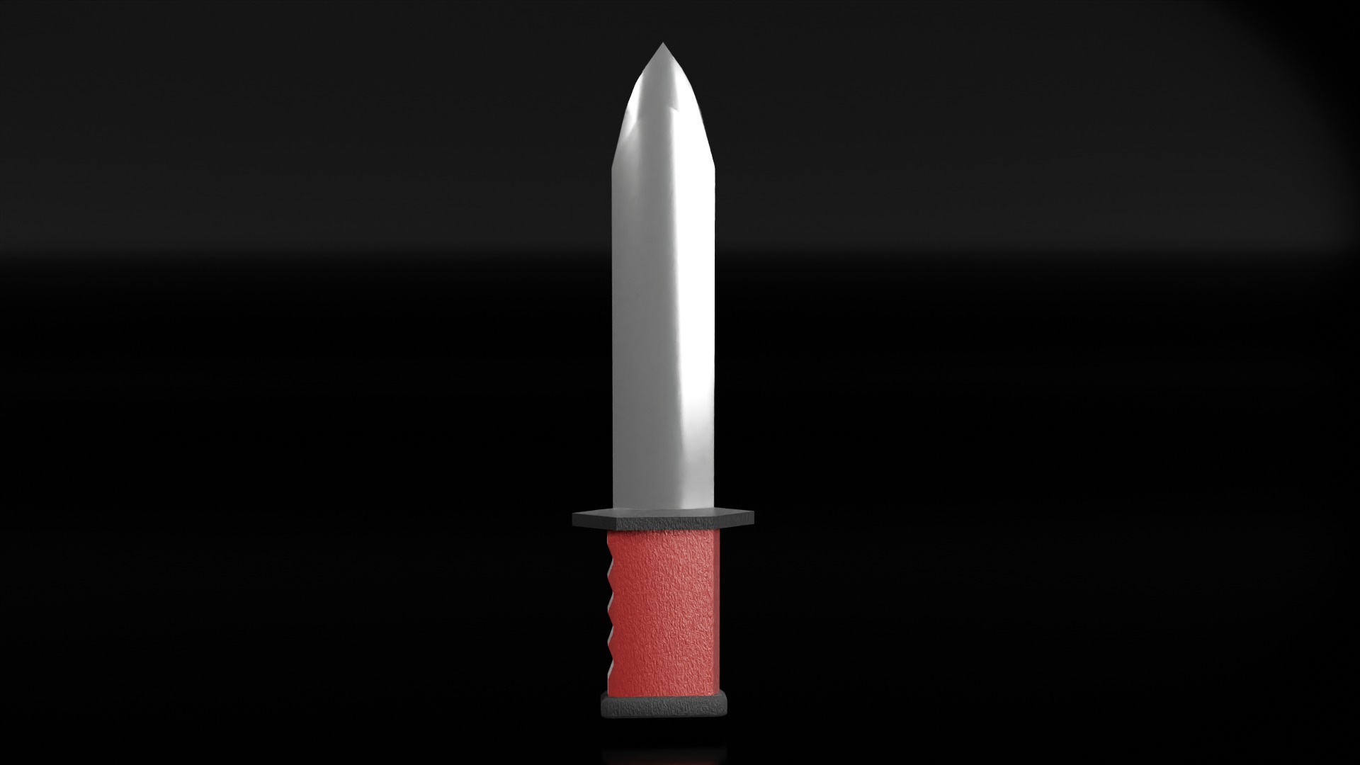 Zombie Knife Low-poly 3D model_3