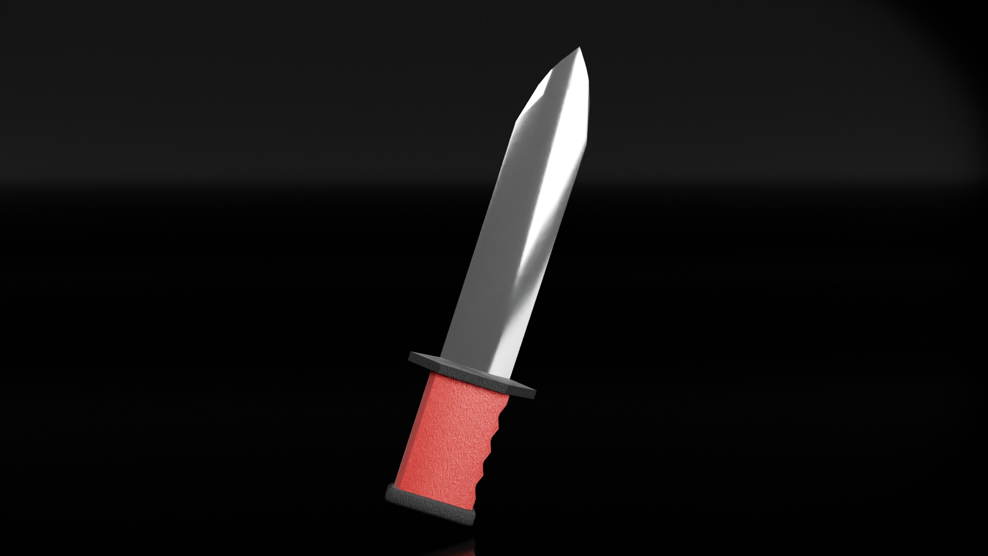 Zombie Knife Low-poly 3D model_7