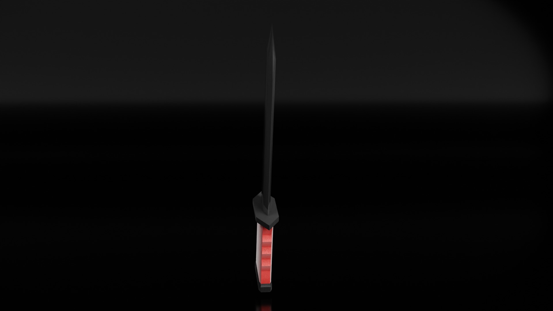 Zombie Knife Low-poly 3D model_4