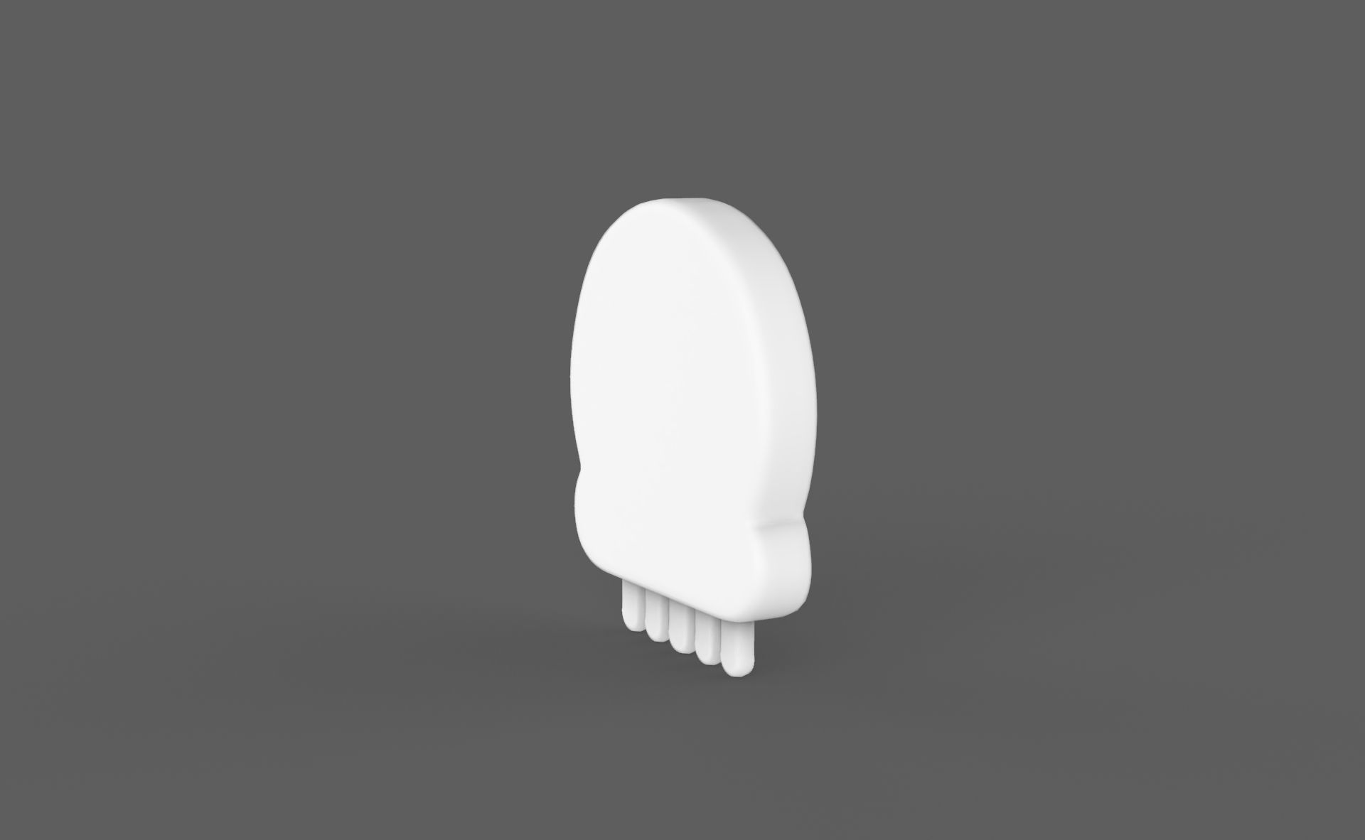 Prop116 Skull Emoji  Low-poly 3D model_12