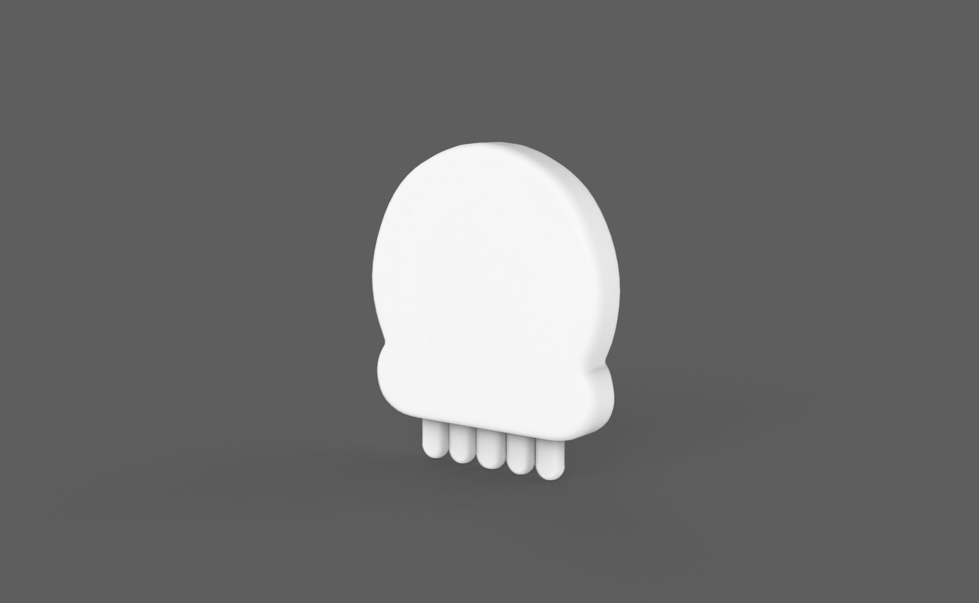 Prop116 Skull Emoji  Low-poly 3D model_11