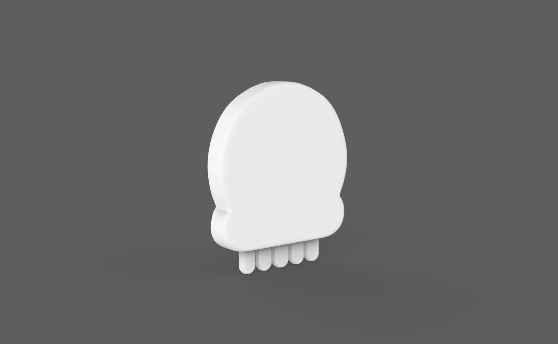 Prop116 Skull Emoji  Low-poly 3D model_5