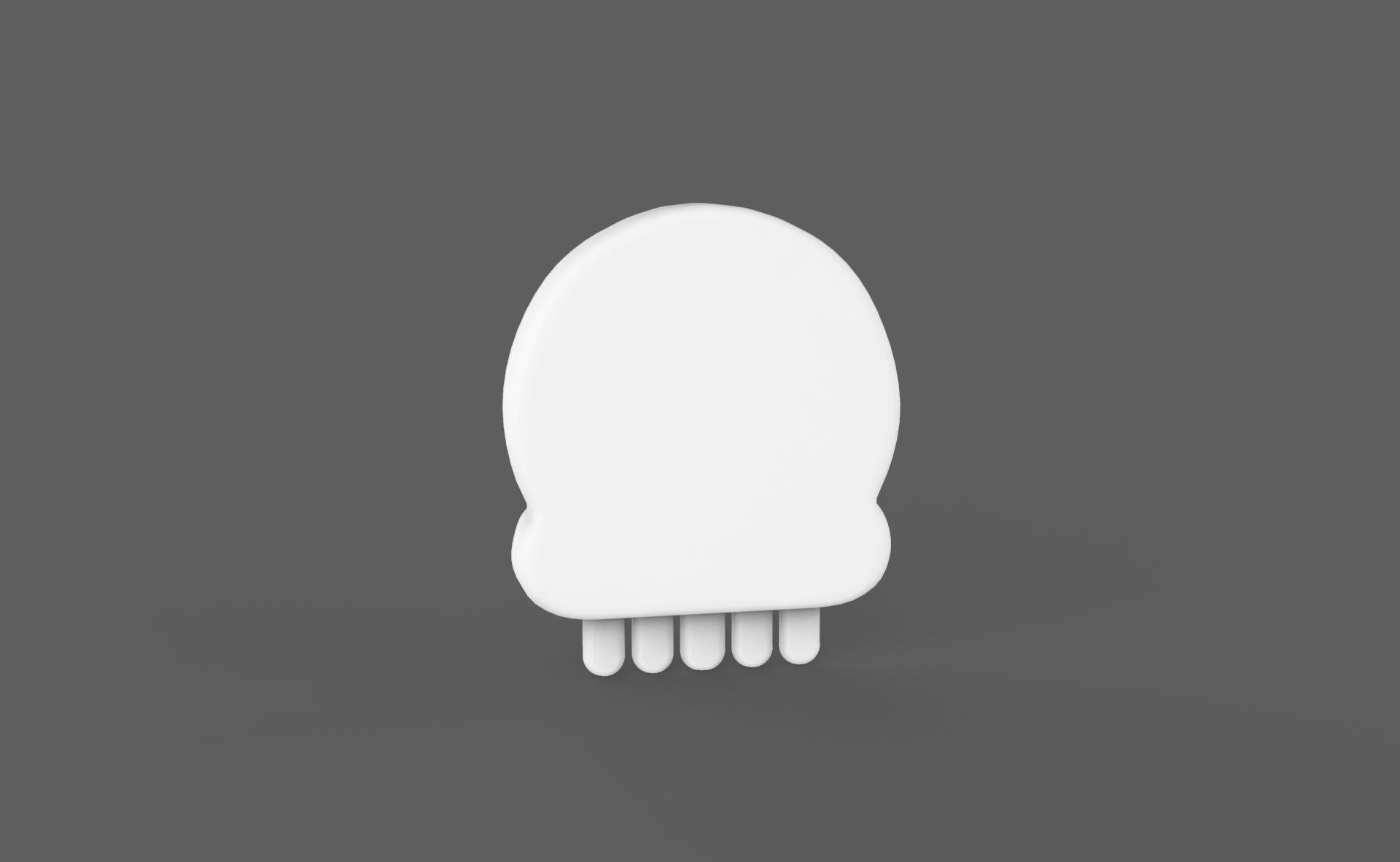 Prop116 Skull Emoji  Low-poly 3D model_6