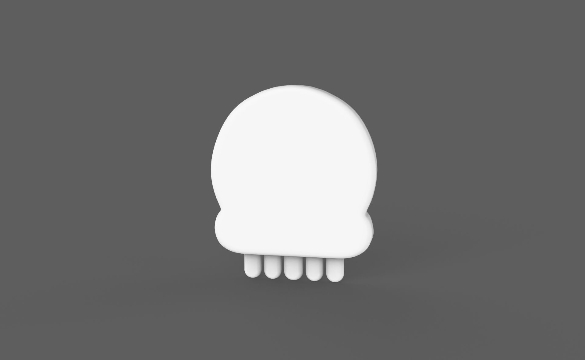 Prop116 Skull Emoji  Low-poly 3D model_10