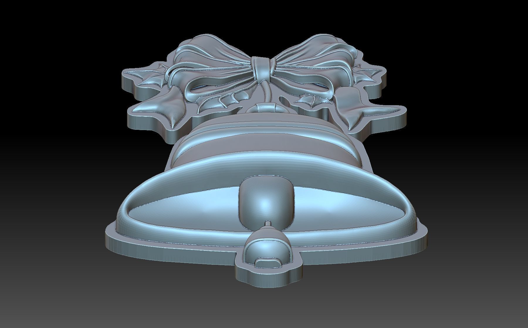 New Year Bell 3D print model_3