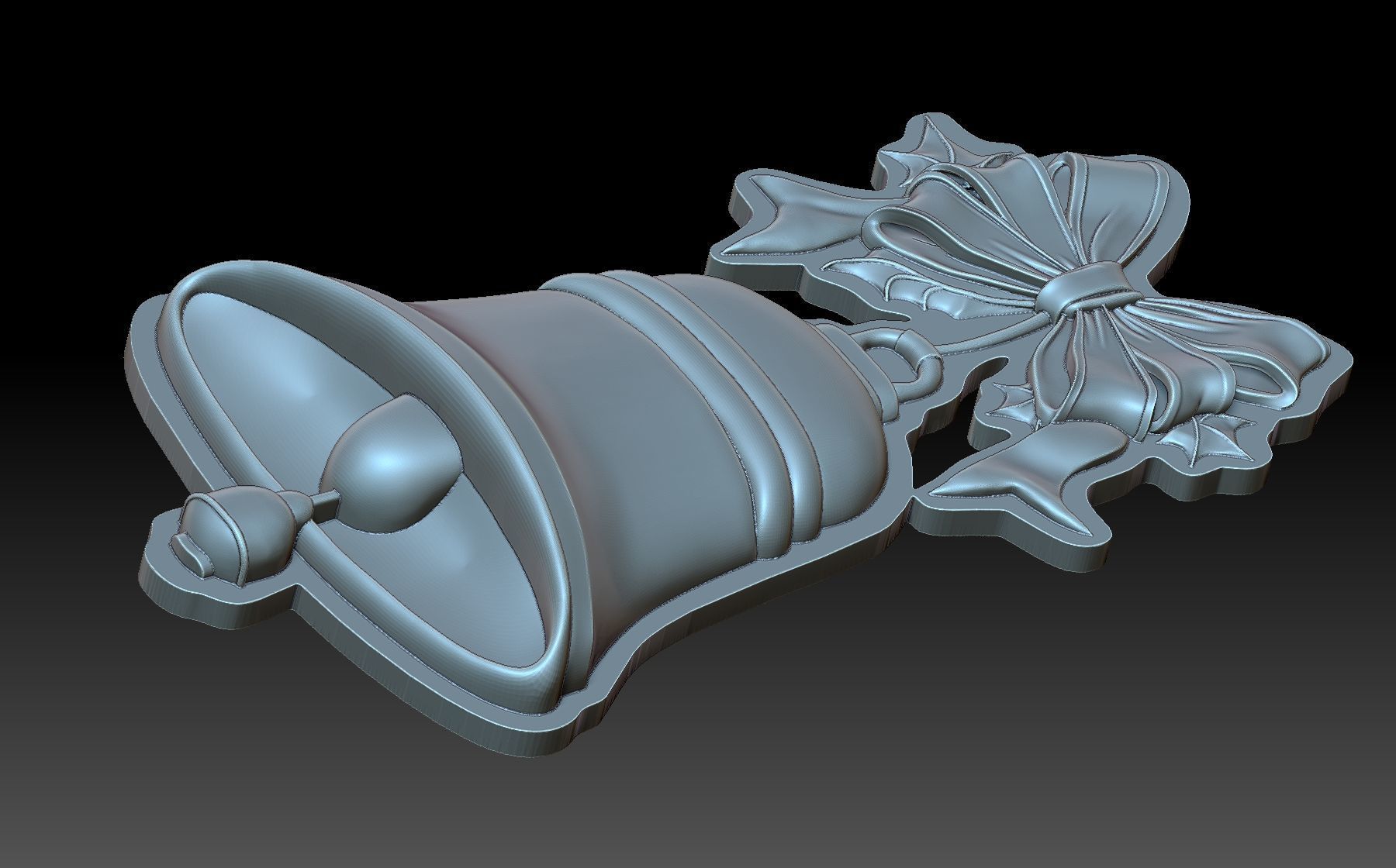 New Year Bell 3D print model_4