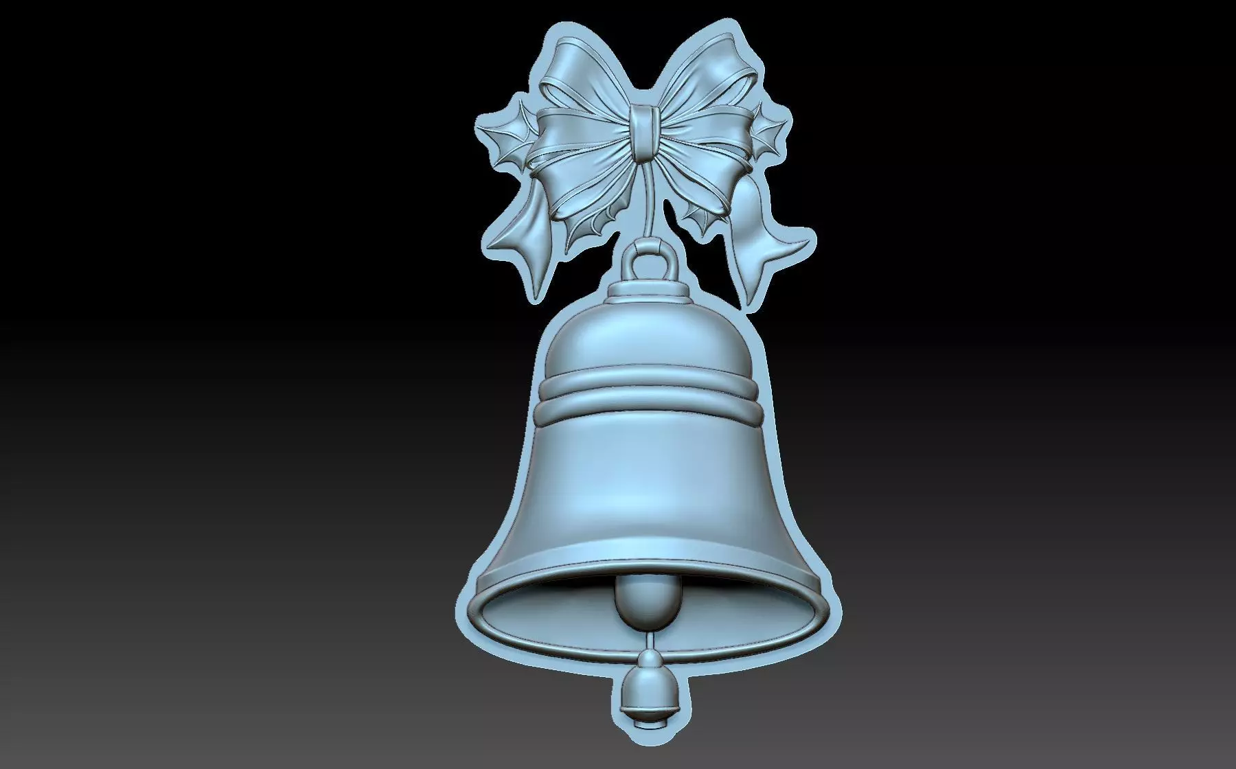 New Year Bell 3D print model_0