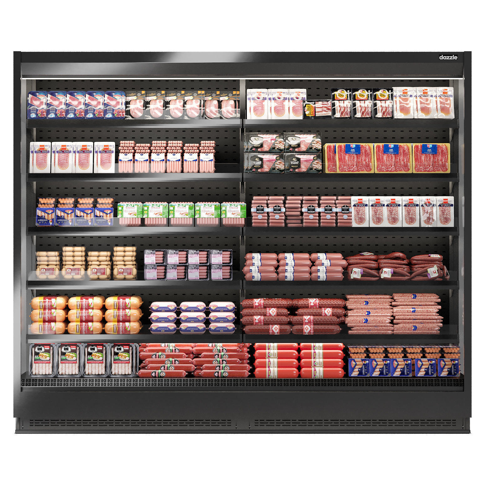 Vega meat fridge 3D model_2