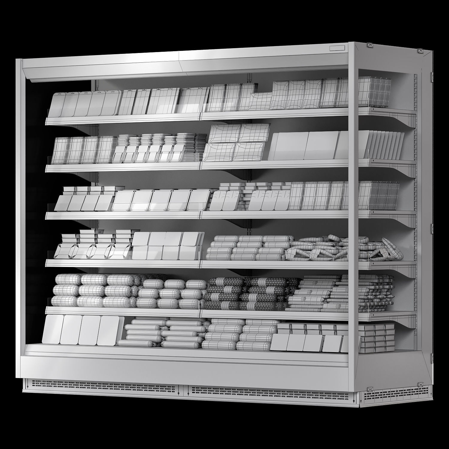 Vega meat fridge 3D model_3