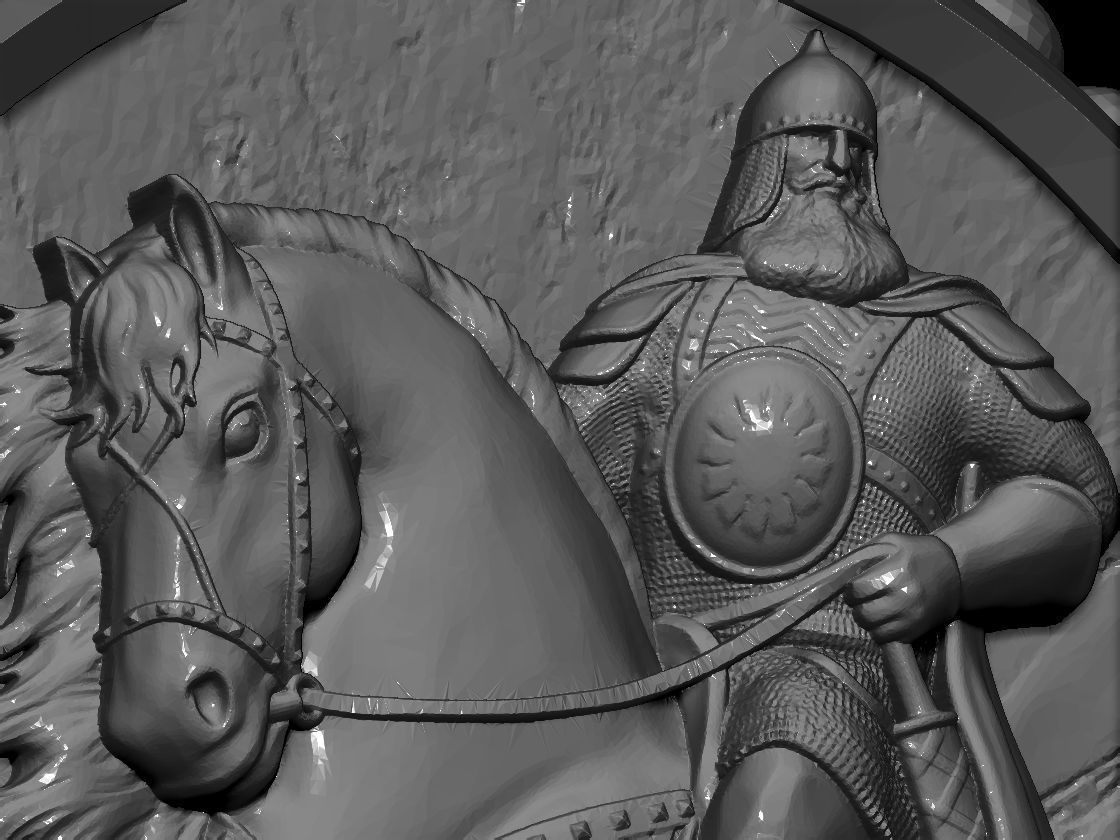 Saint George Ring 3D print model 3D print model_3