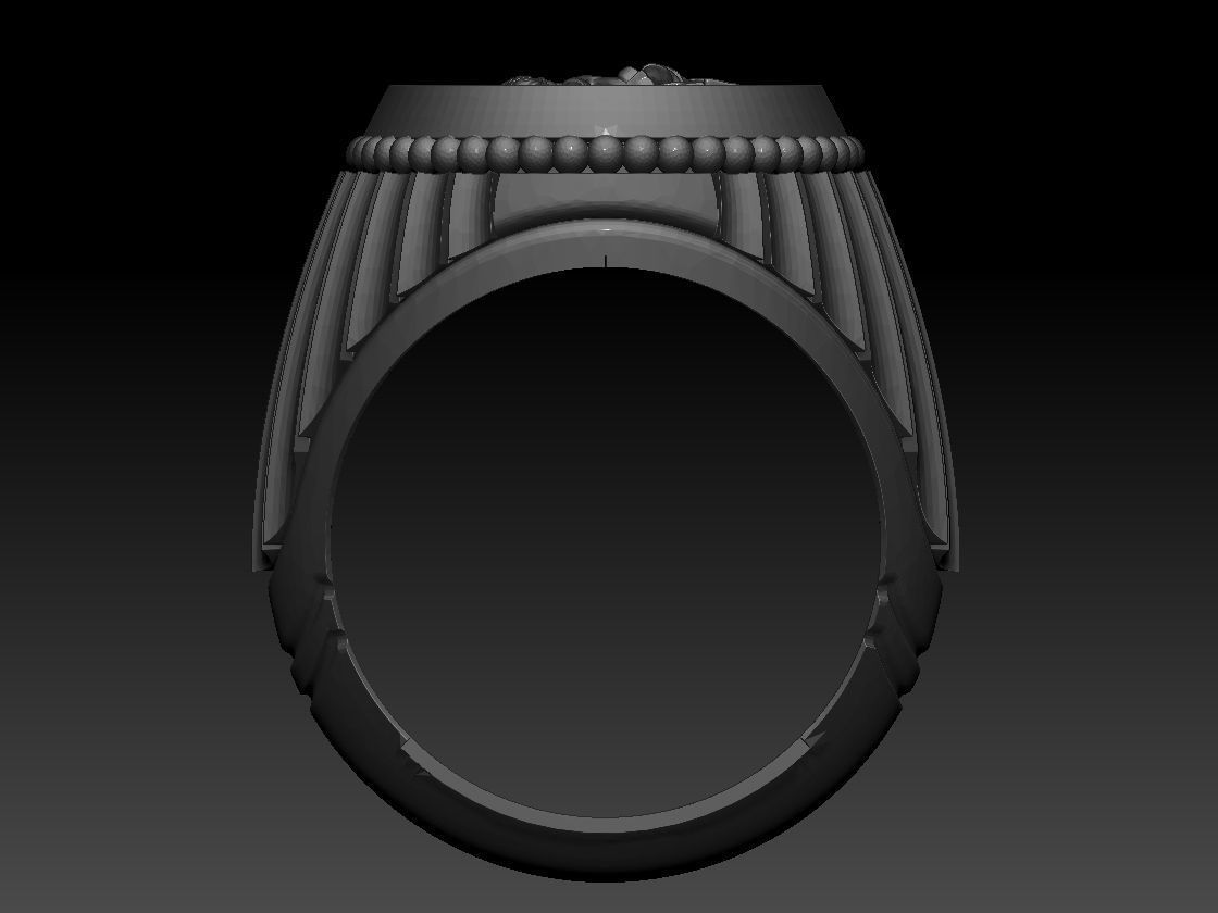 Saint George Ring 3D print model 3D print model_6