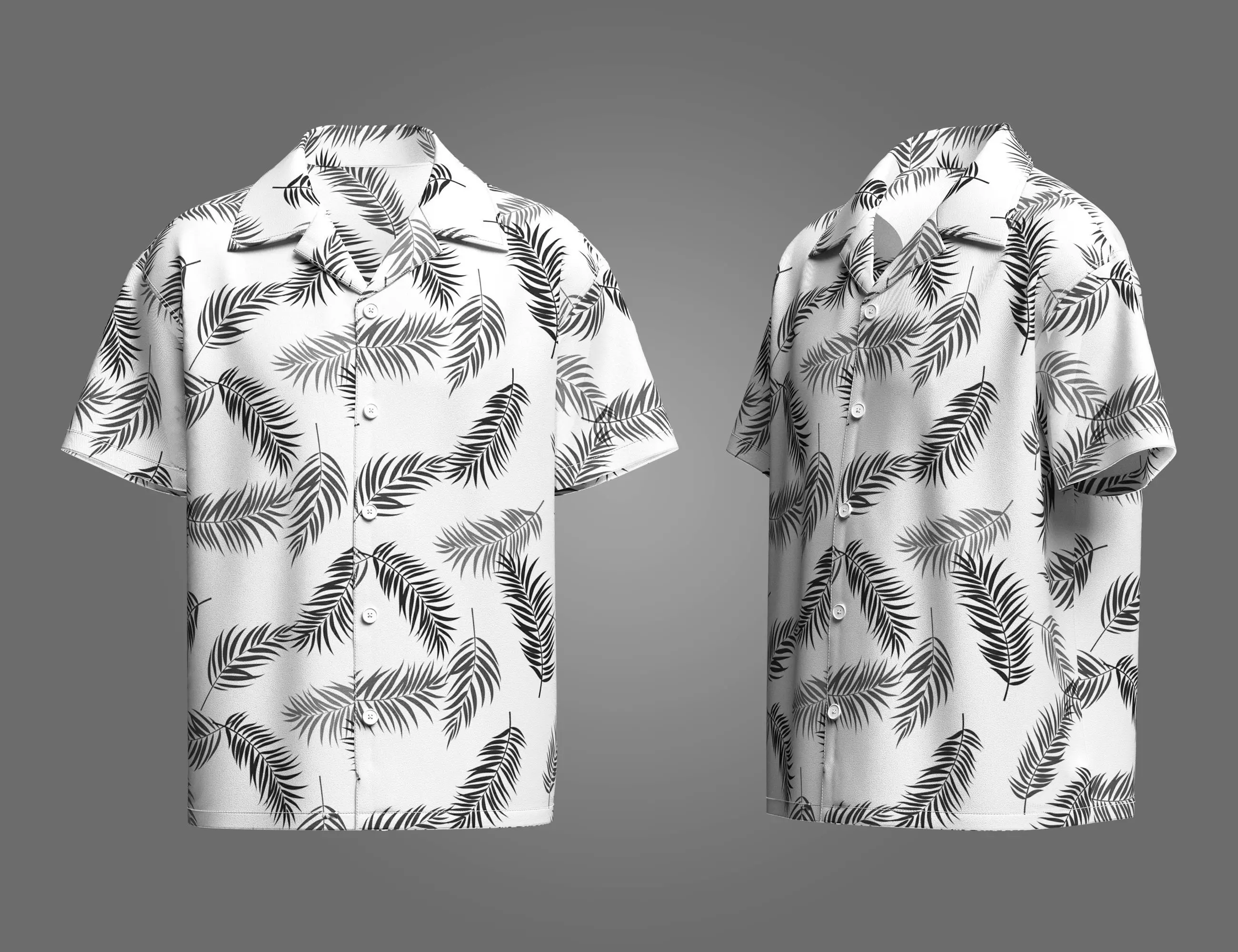 Mens Short Sleeve Shirt 3D model