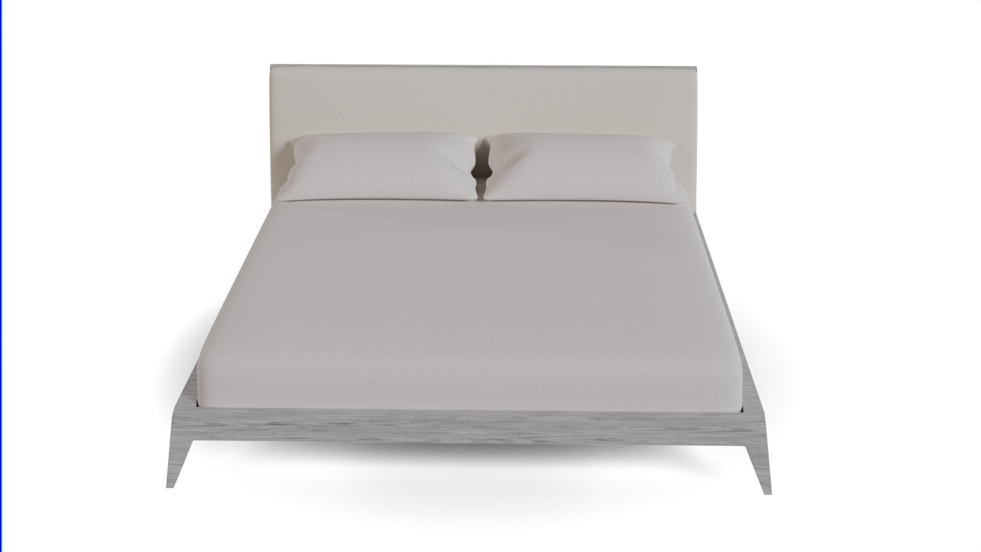 Emma Platform Bed 3D model_1