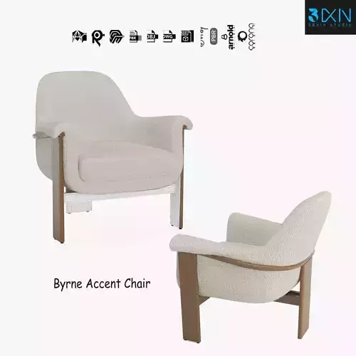 Byrne Accent Chair 3D model