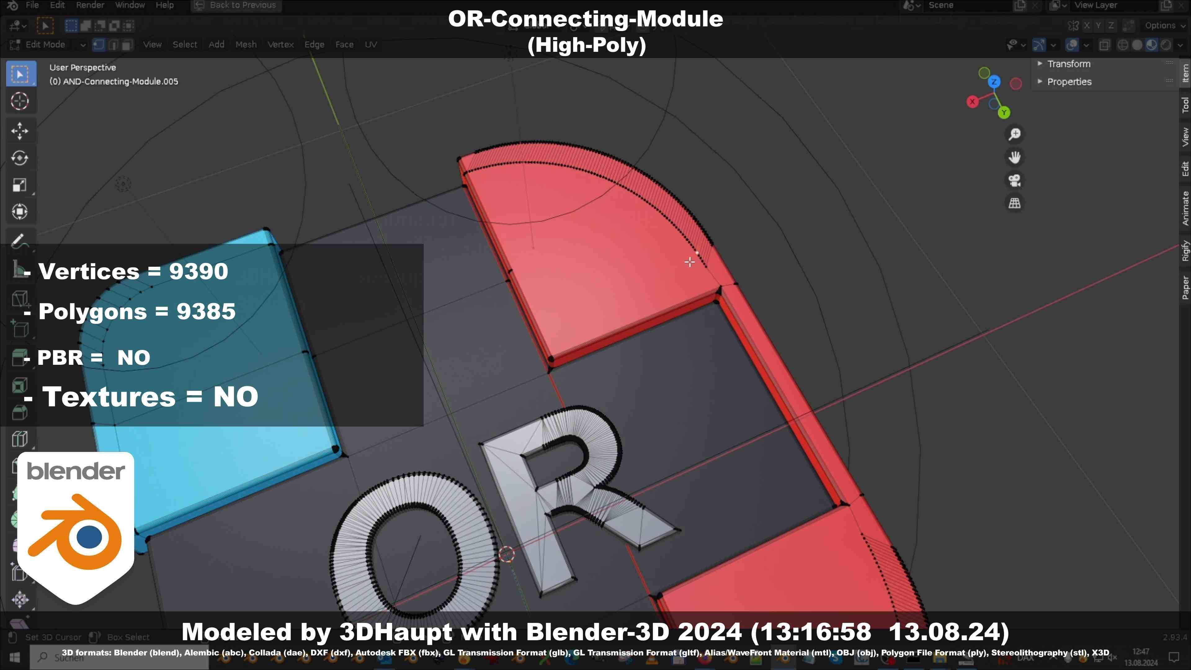 OR-Connecting-Module 3D model_15
