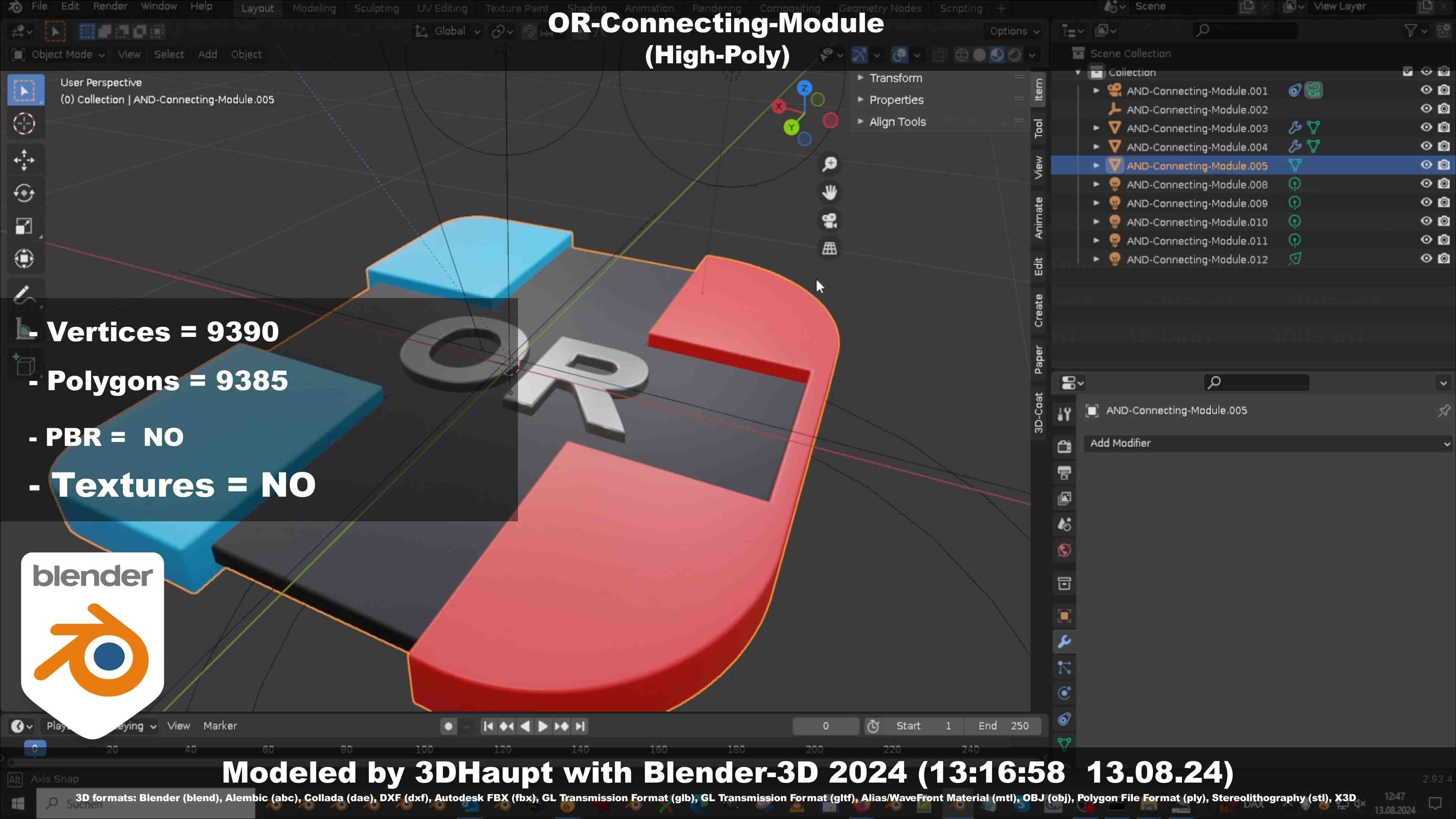 OR-Connecting-Module 3D model_30