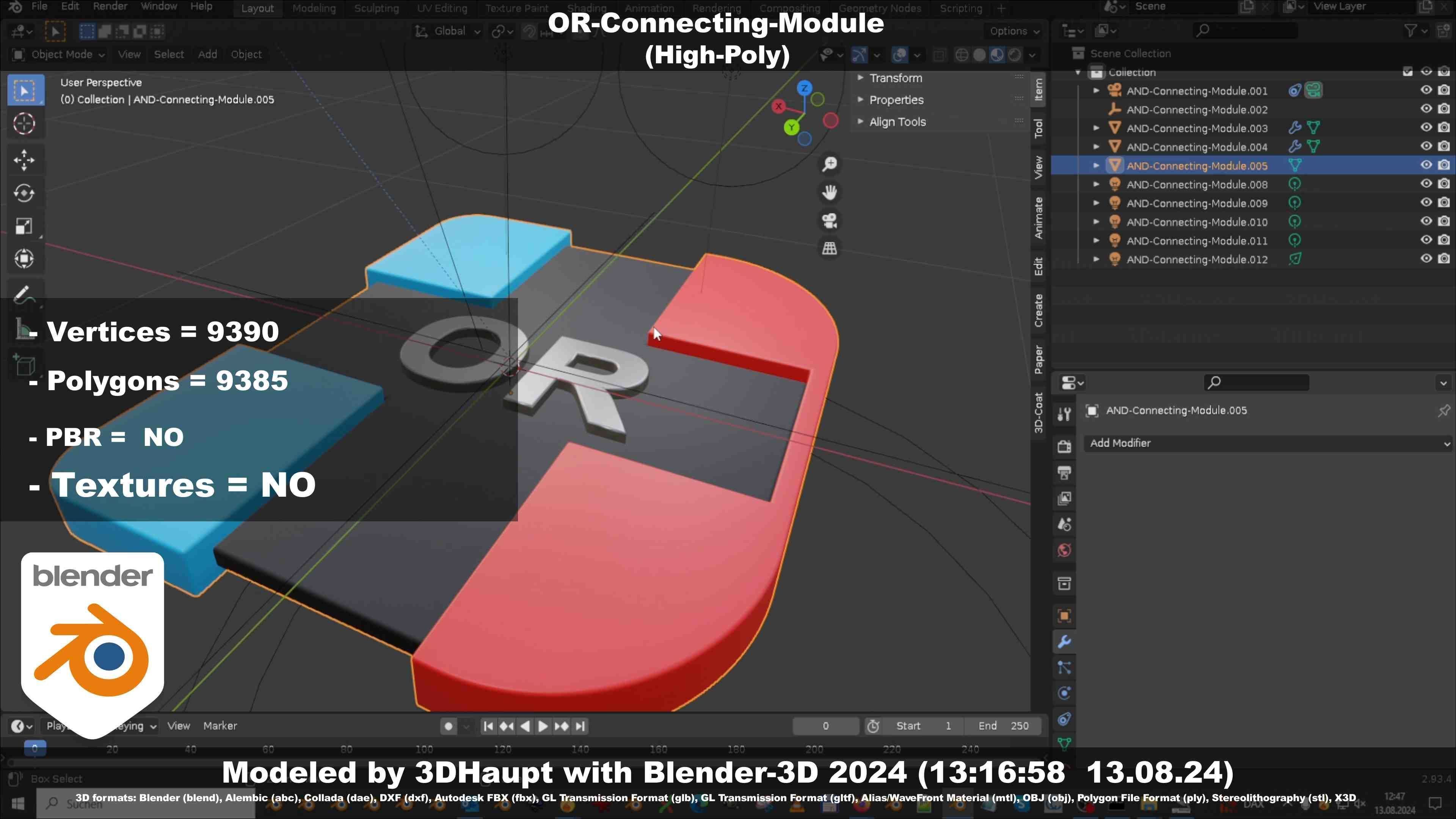 OR-Connecting-Module 3D model_90