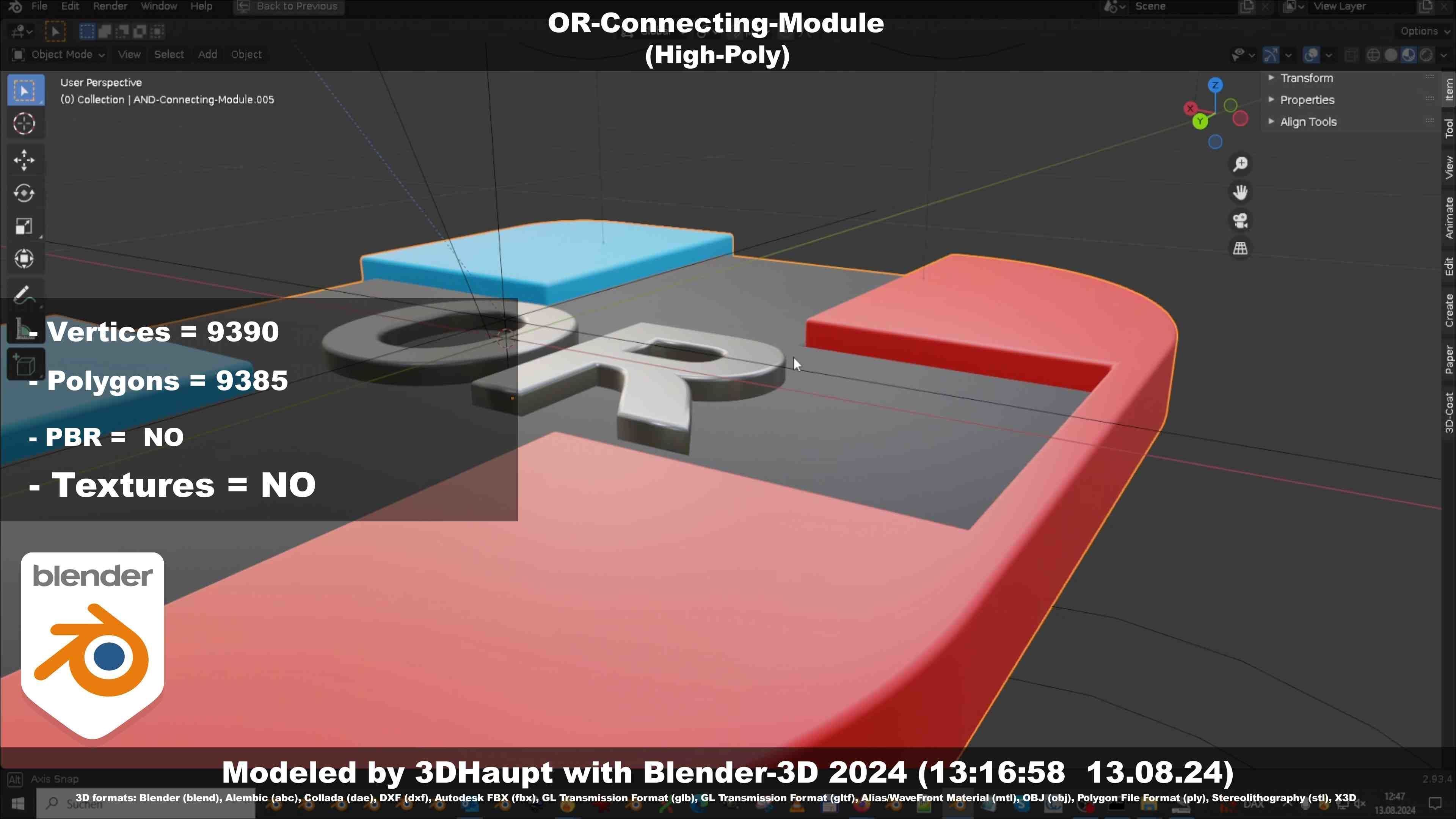 OR-Connecting-Module 3D model_38