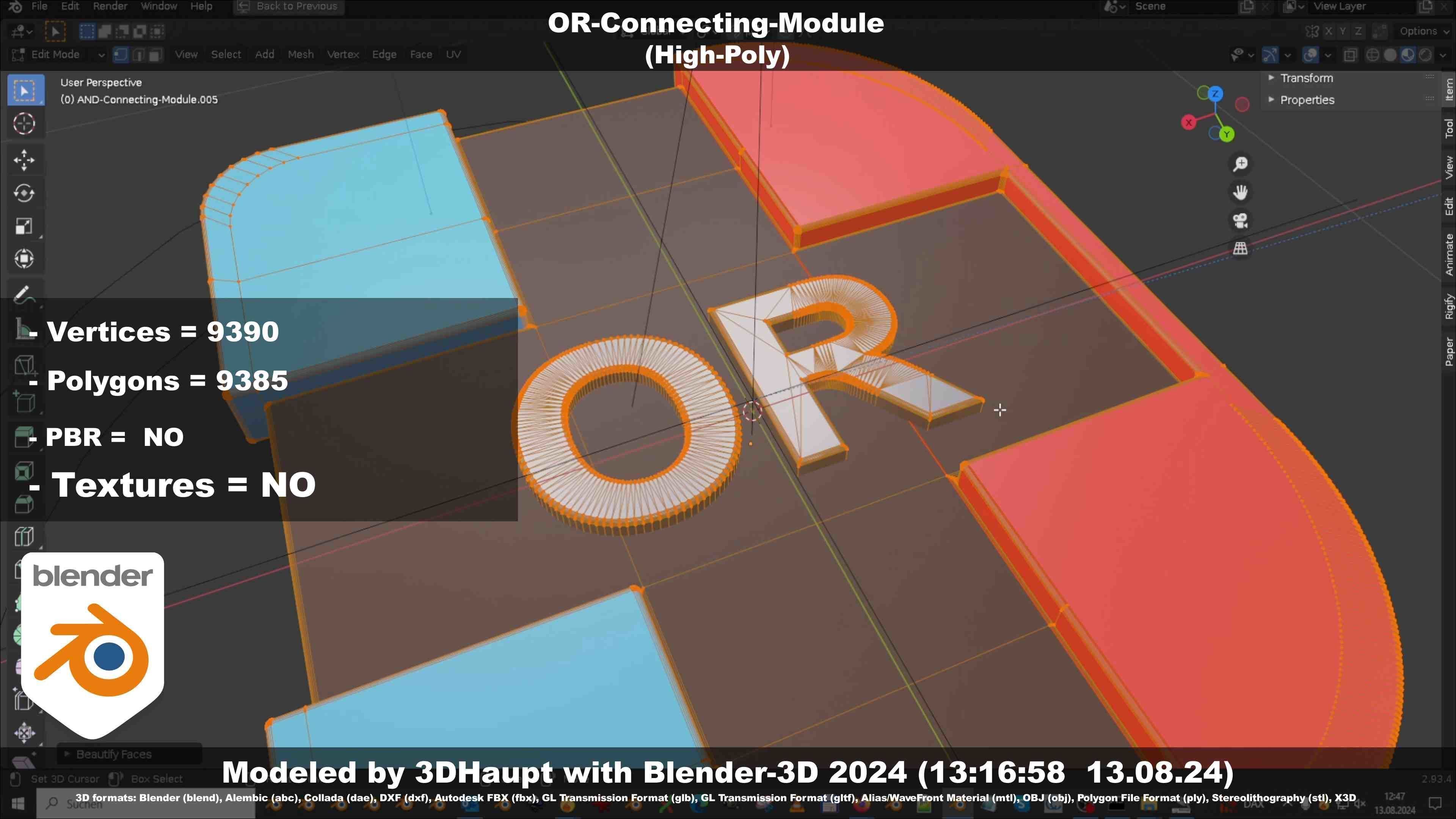 OR-Connecting-Module 3D model_35