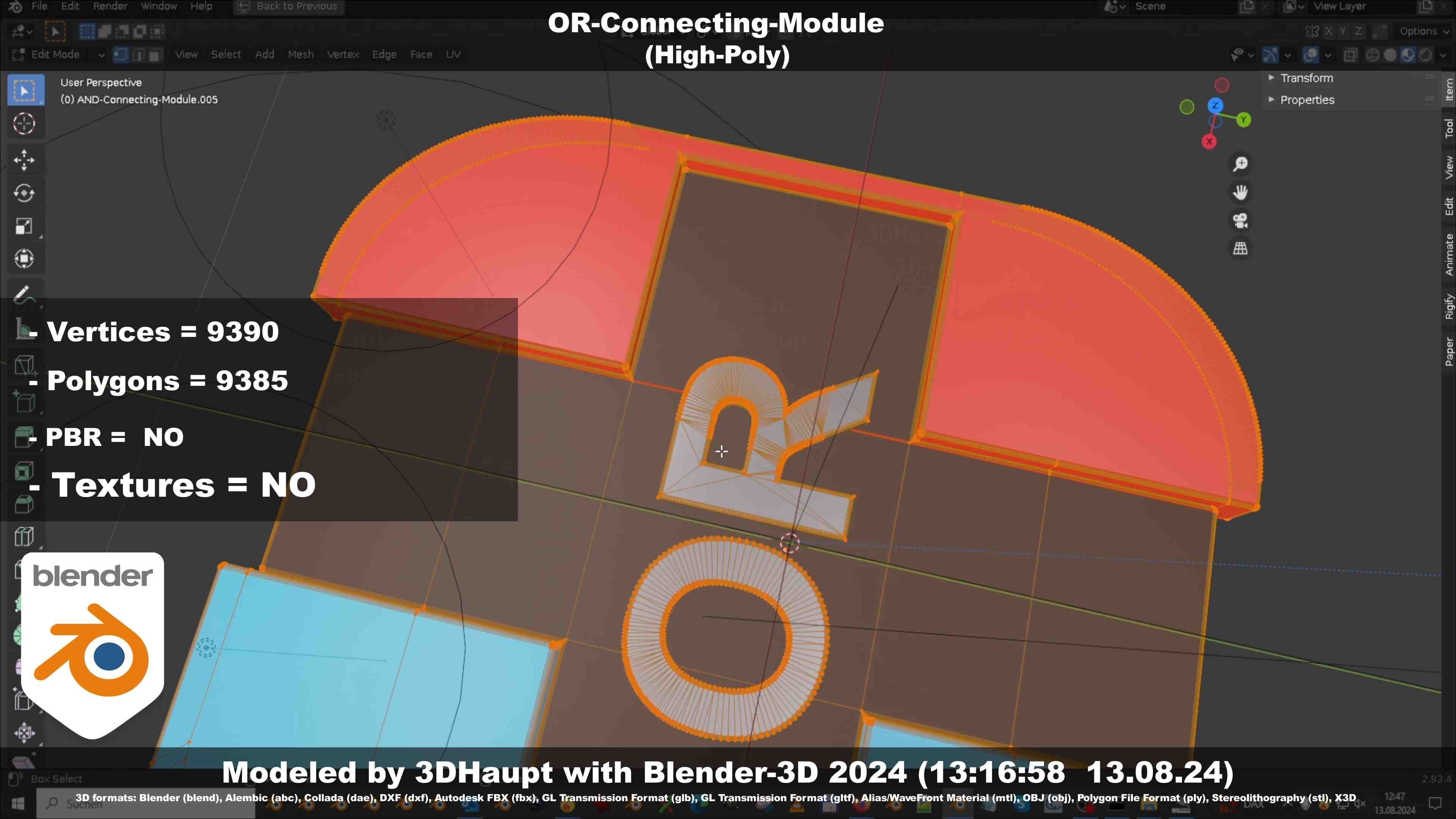 OR-Connecting-Module 3D model_4