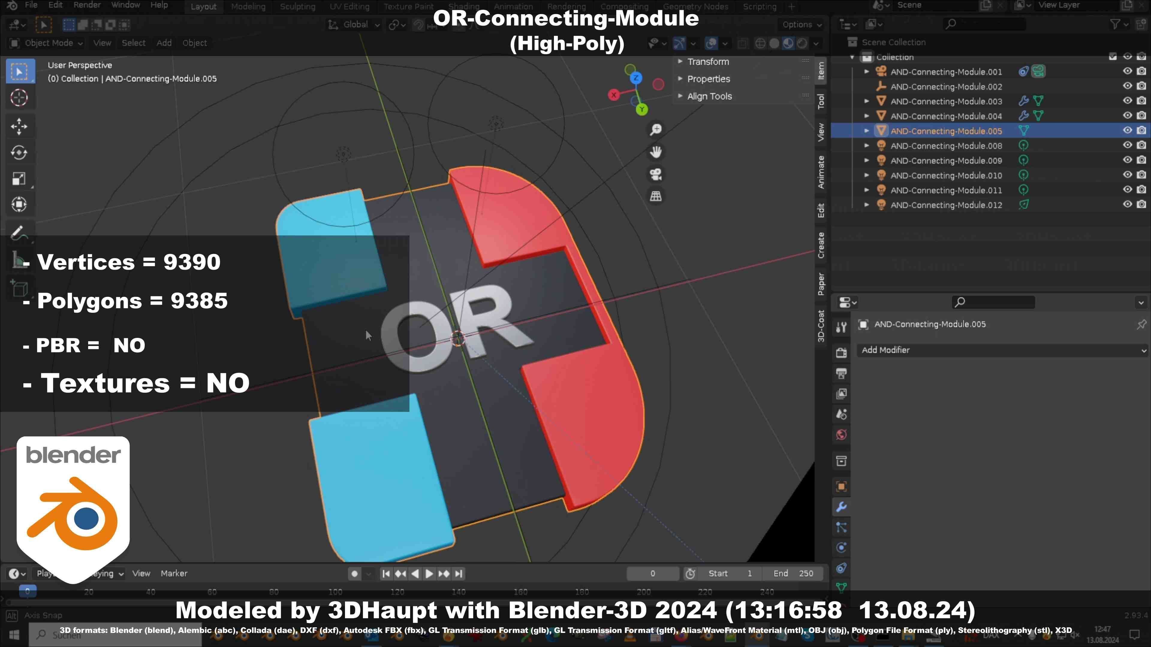 OR-Connecting-Module 3D model_28