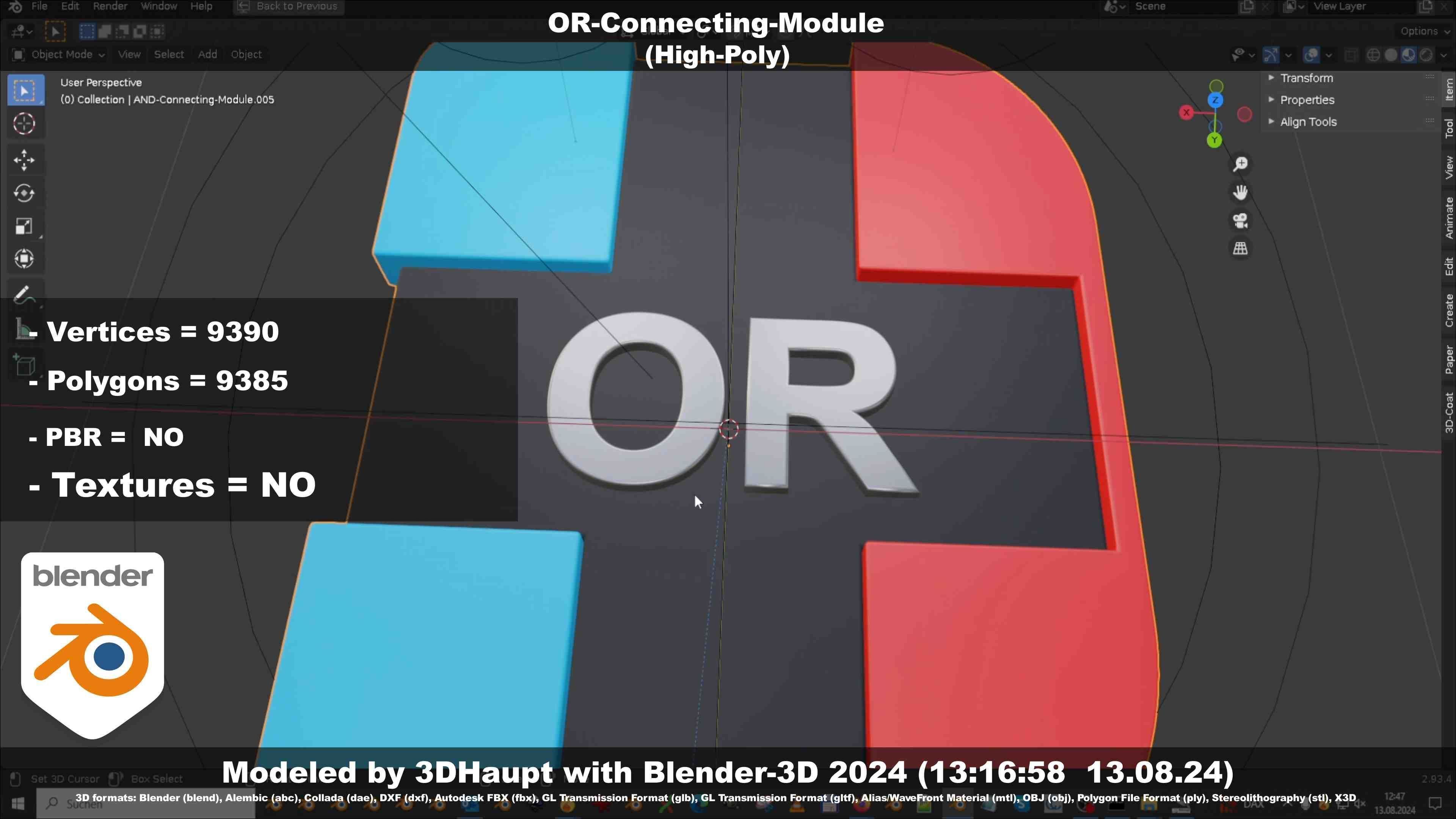 OR-Connecting-Module 3D model_31