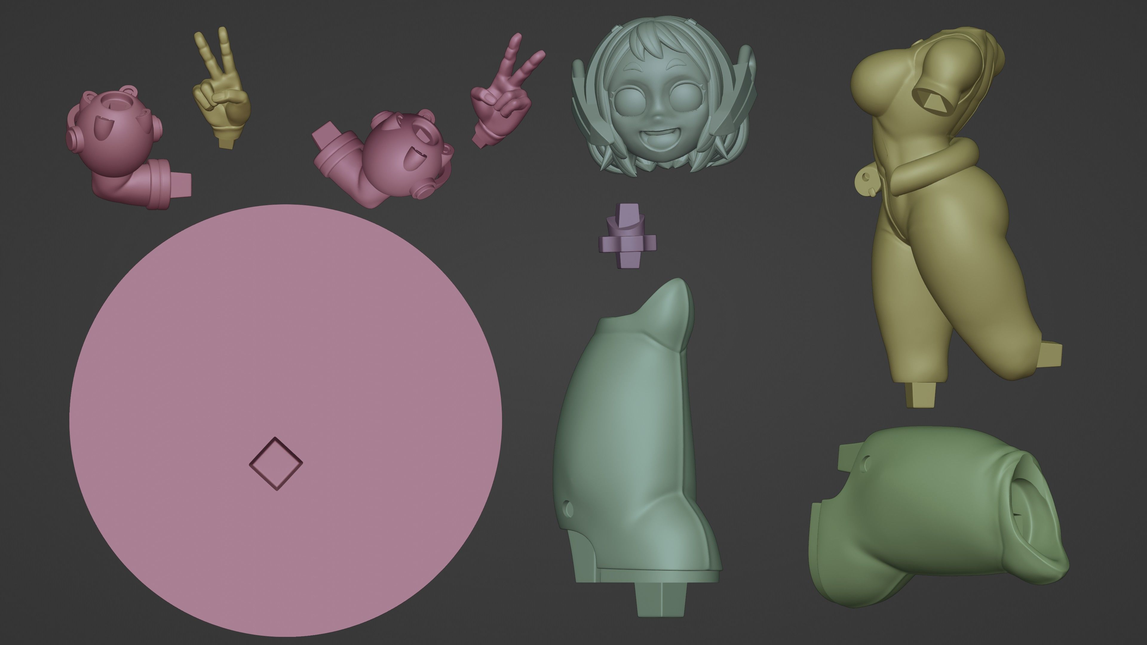 OCHACO URARAKA - MY HERO ACADEMY 3D print model_12