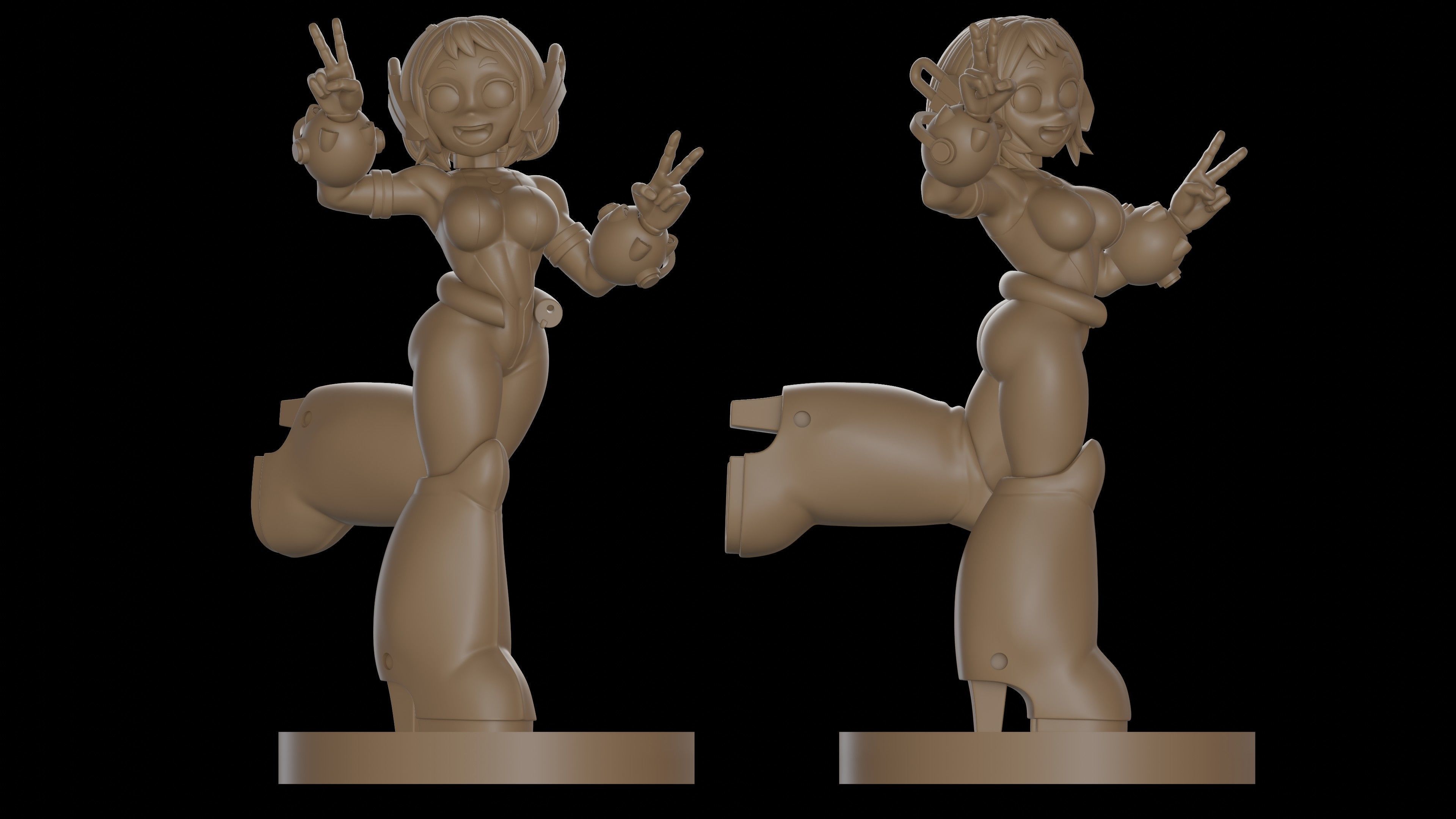OCHACO URARAKA - MY HERO ACADEMY 3D print model_8