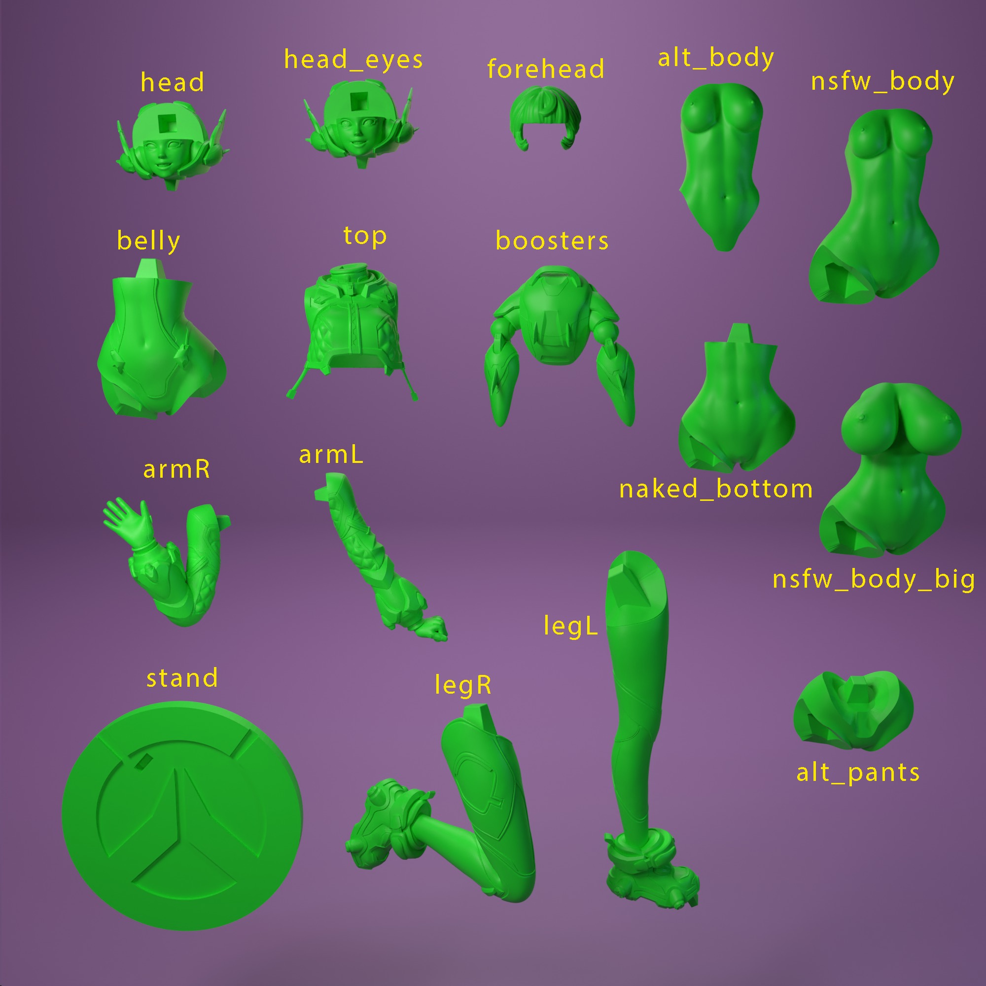 Juno from Overwatch  3D print model_17