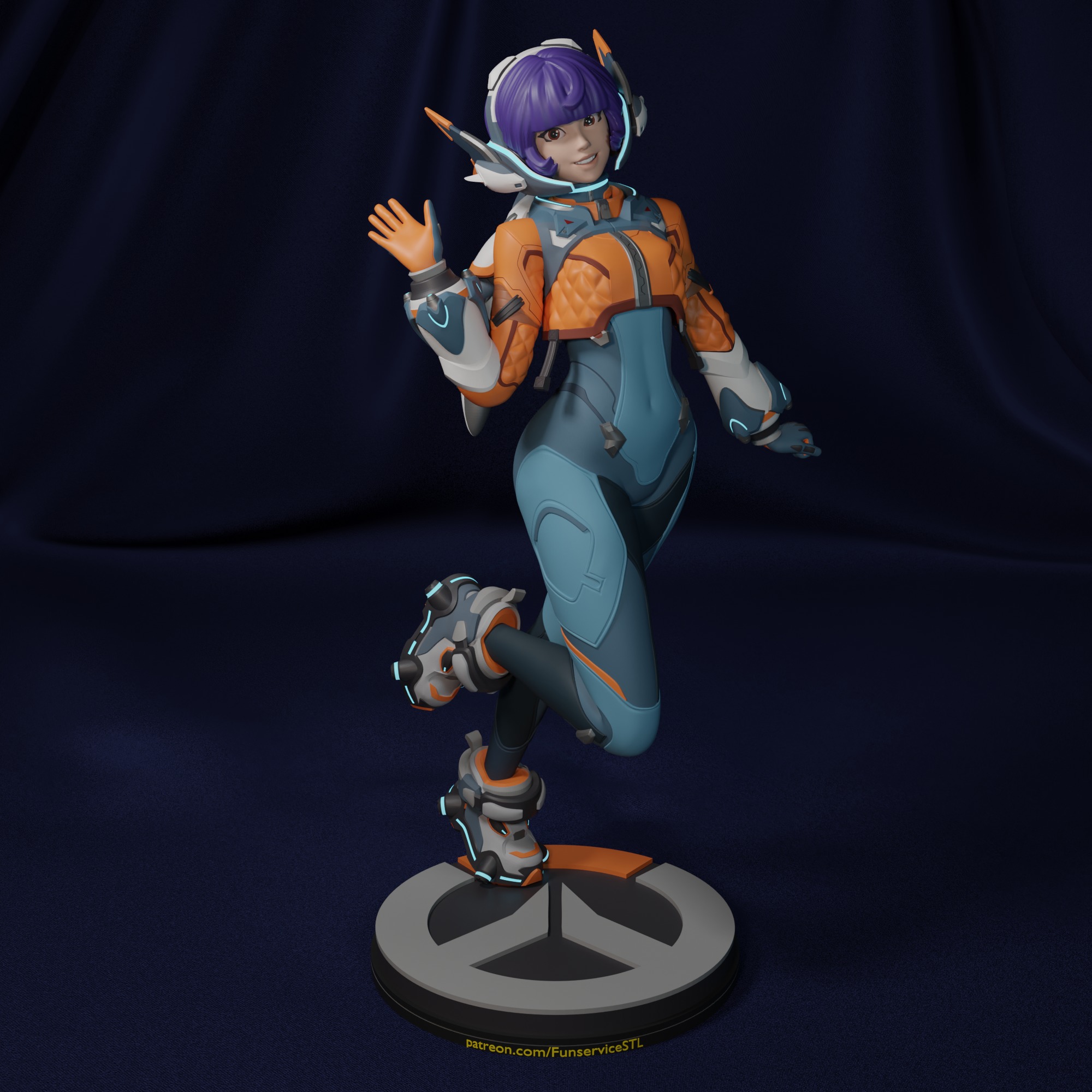 Juno from Overwatch  3D print model_1