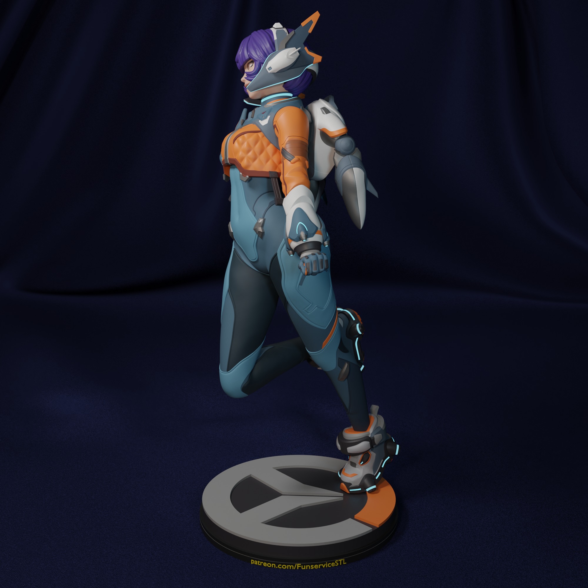 Juno from Overwatch  3D print model_3