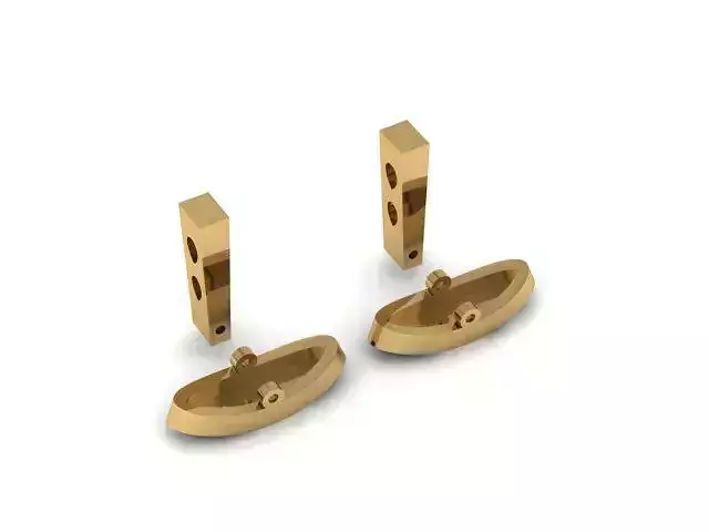 cufflink fetting 3D print model