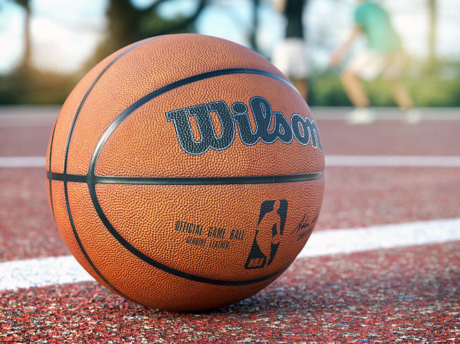 NBA Official Game Basketball 3D model