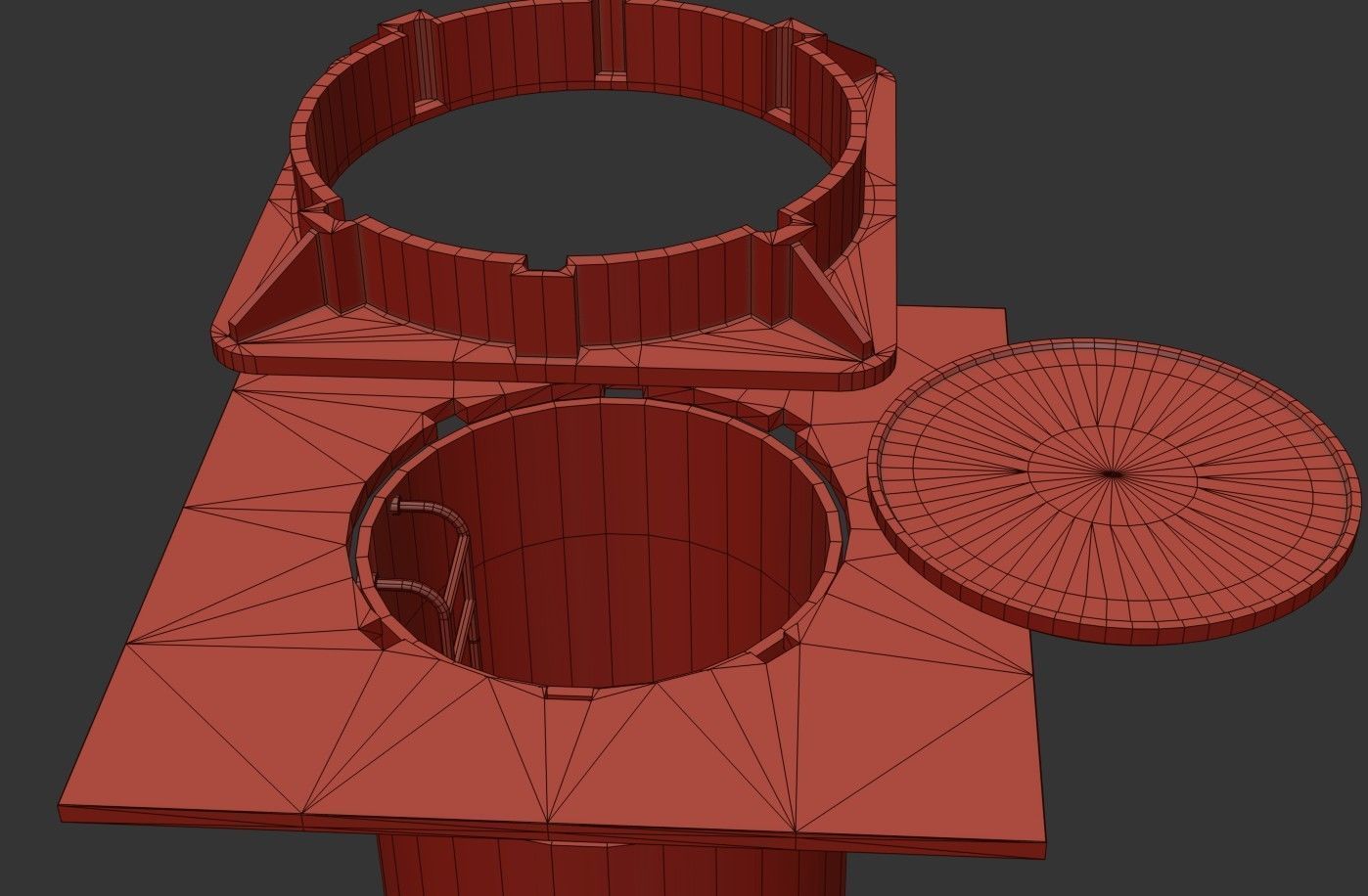 Manhole and Ground Tunnel Low-poly 3D model_23