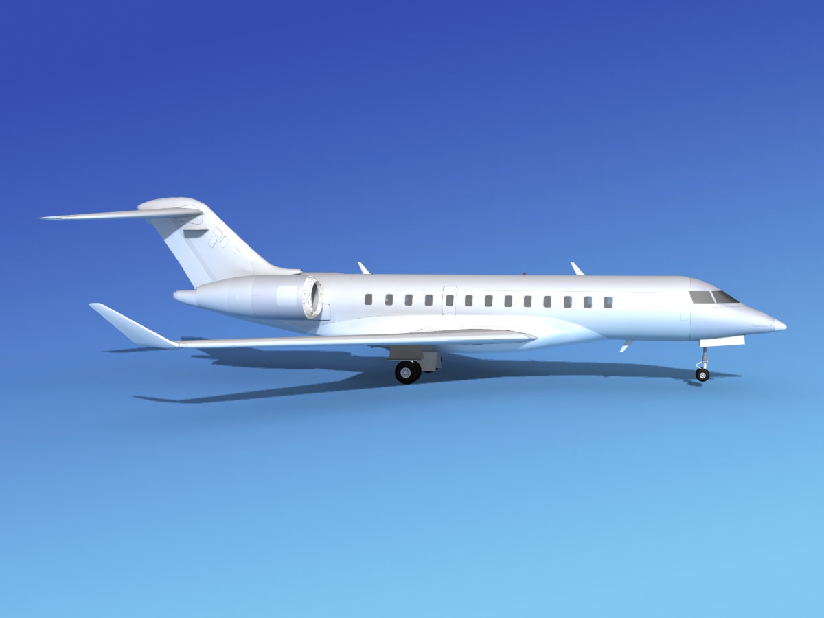 Global Express XRS Bare Metal 3D model_2