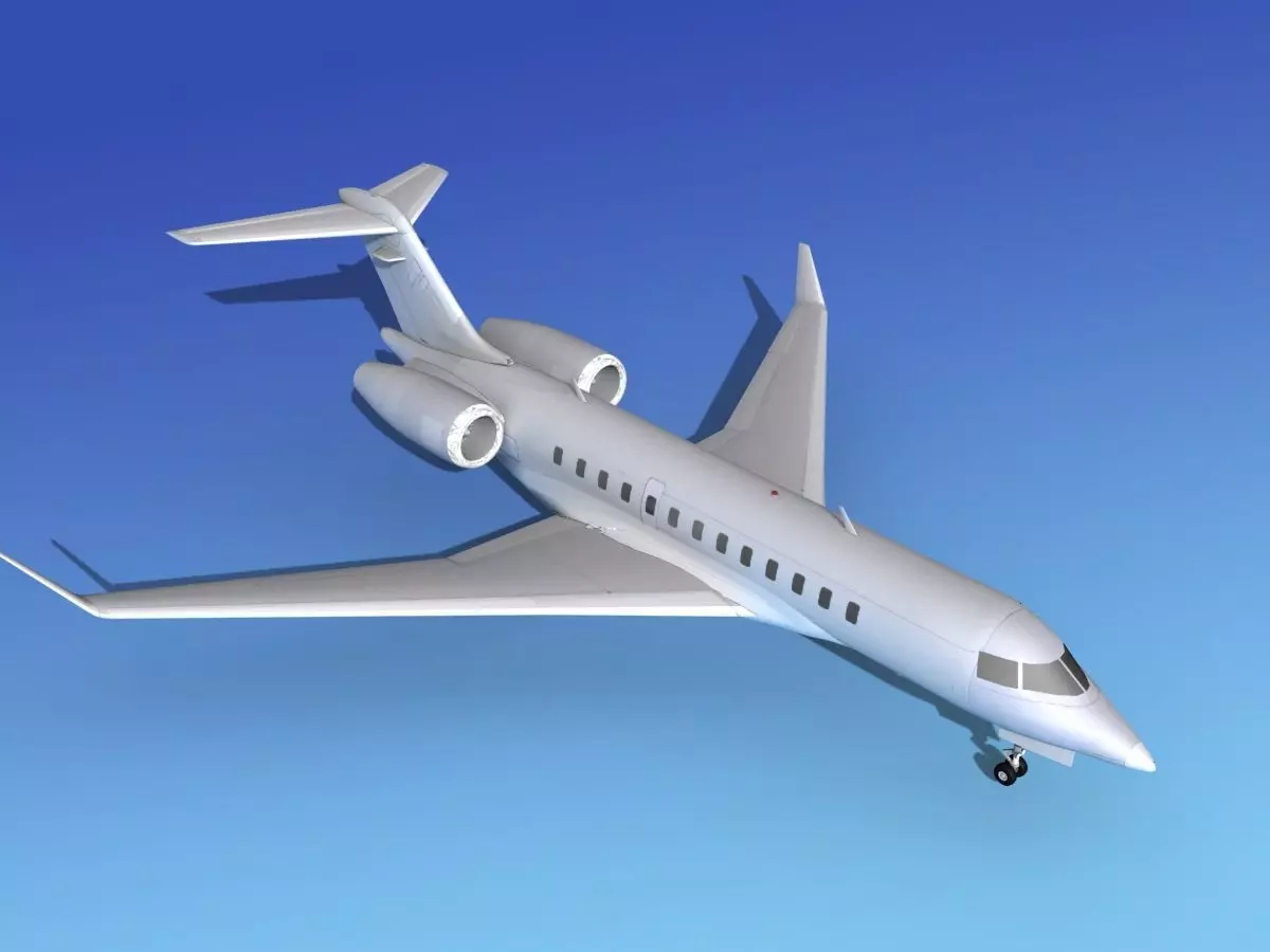 Global Express XRS Bare Metal 3D model_0