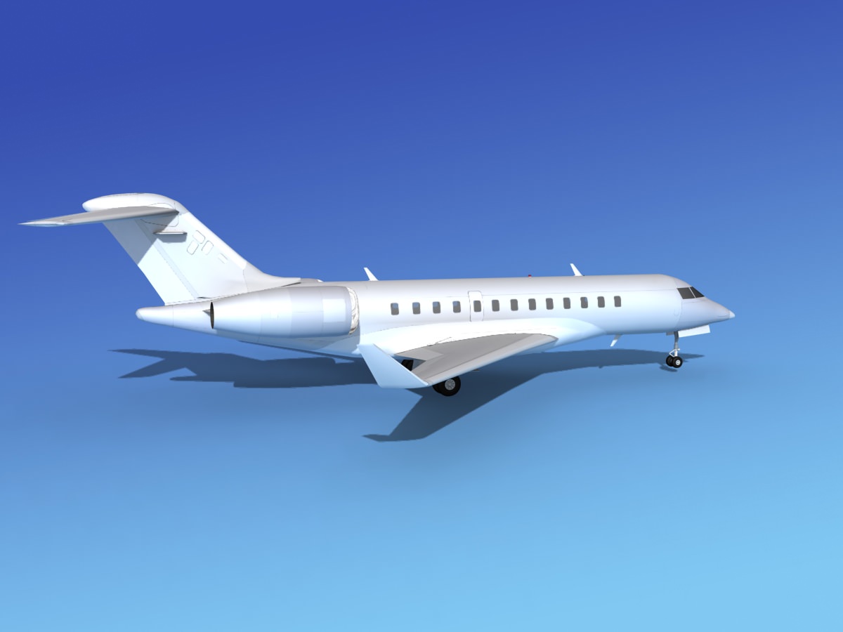 Global Express XRS Bare Metal 3D model_3