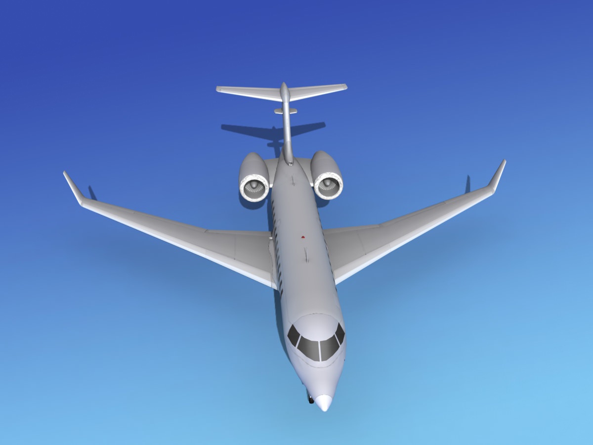 Global Express XRS Bare Metal 3D model_9