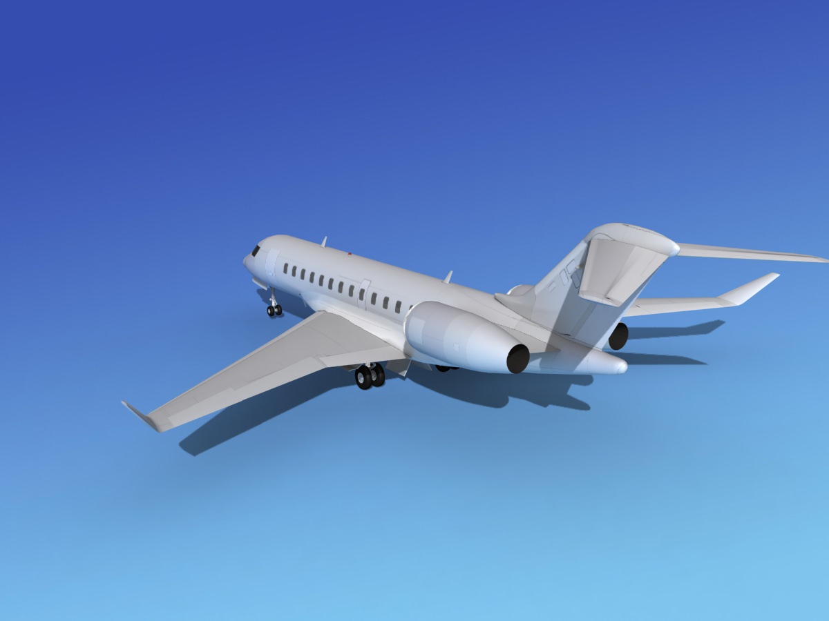 Global Express XRS Bare Metal 3D model_6