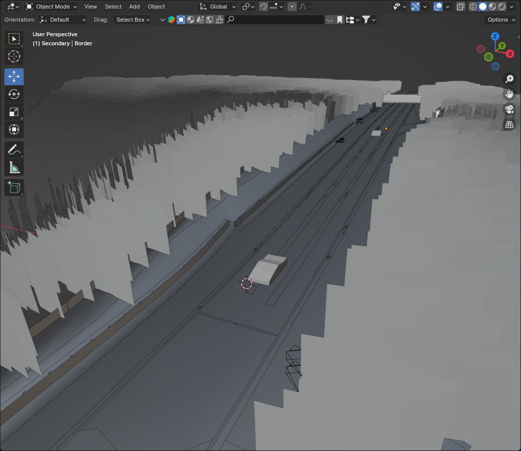 Race Track Automotive 3D Scene  3D Blender File 3D model_4