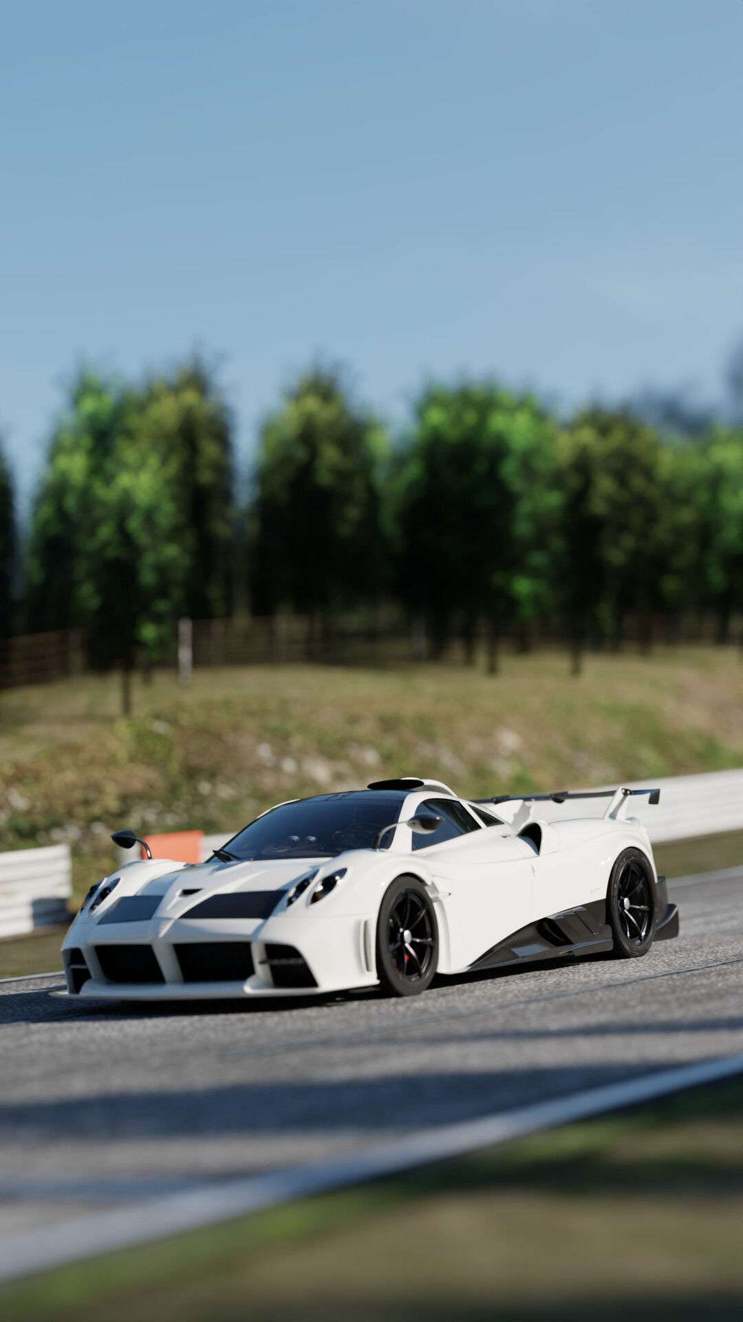 Race Track Automotive 3D Scene  3D Blender File 3D model_3