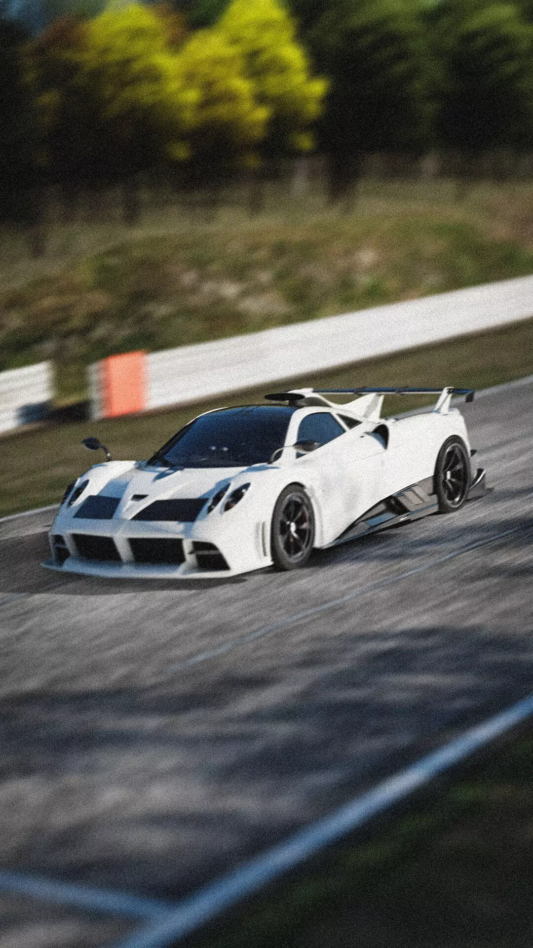 Race Track Automotive 3D Scene  3D Blender File 3D model_0