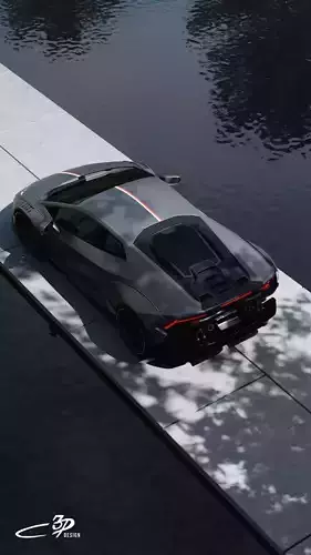 Office Automotive 3D Scene  3D Blender File