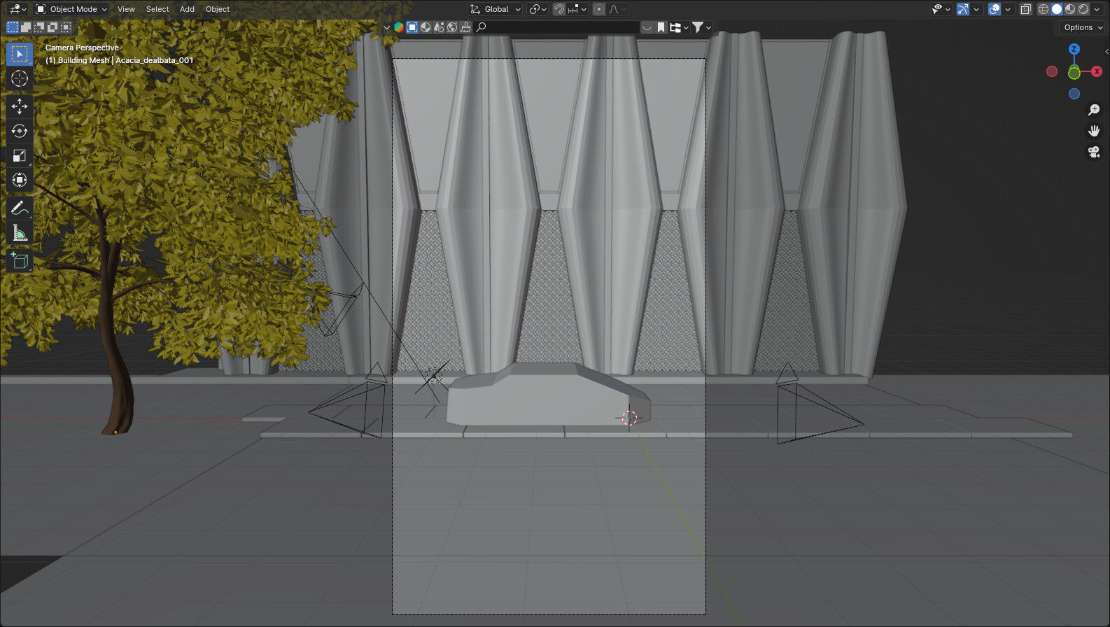 Office Automotive 3D Scene  3D Blender File 3D model_3