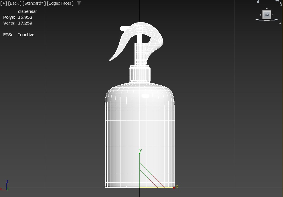  Plastic bottle with dispenser-vol2 3D model_5
