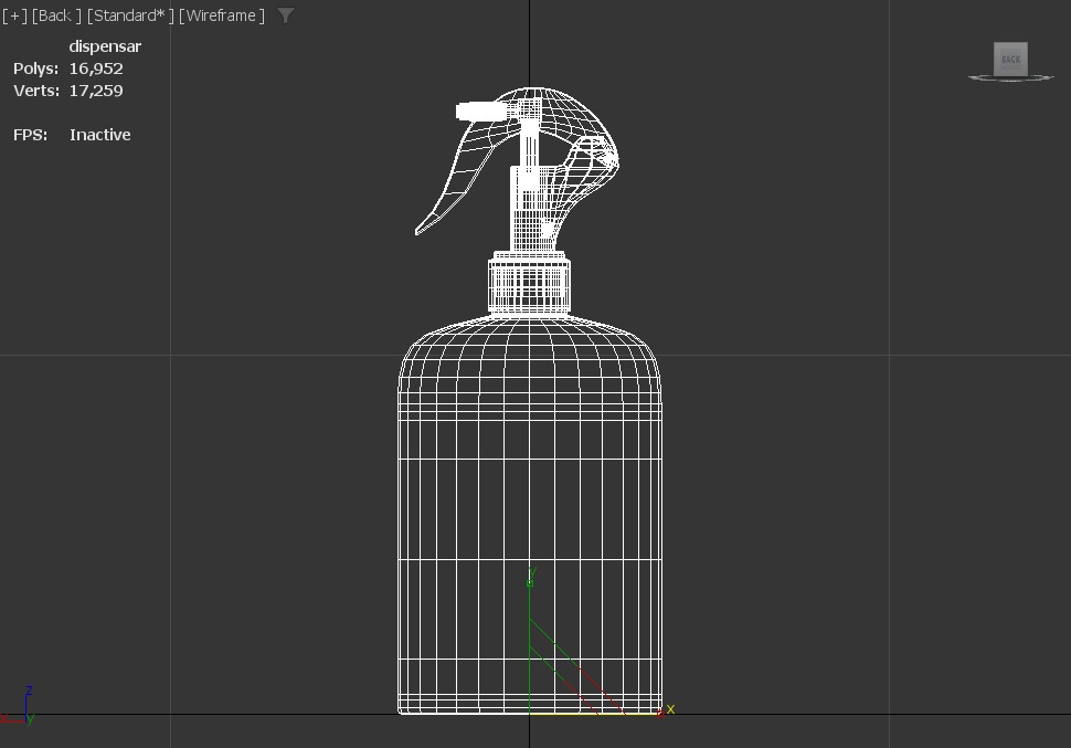  Plastic bottle with dispenser-vol2 3D model_4