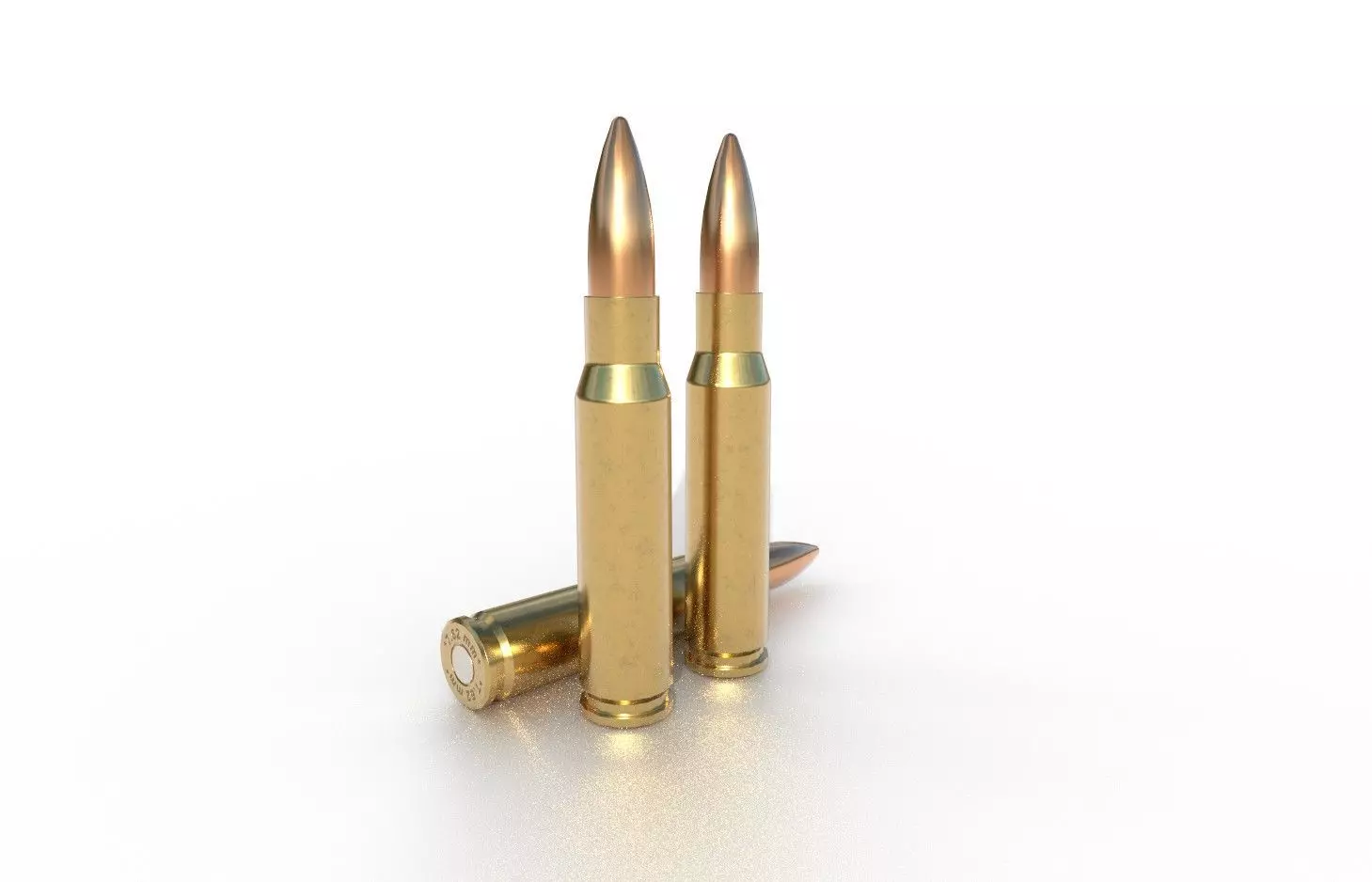 762- 51 mm Nato Ammo Low-poly 3D model